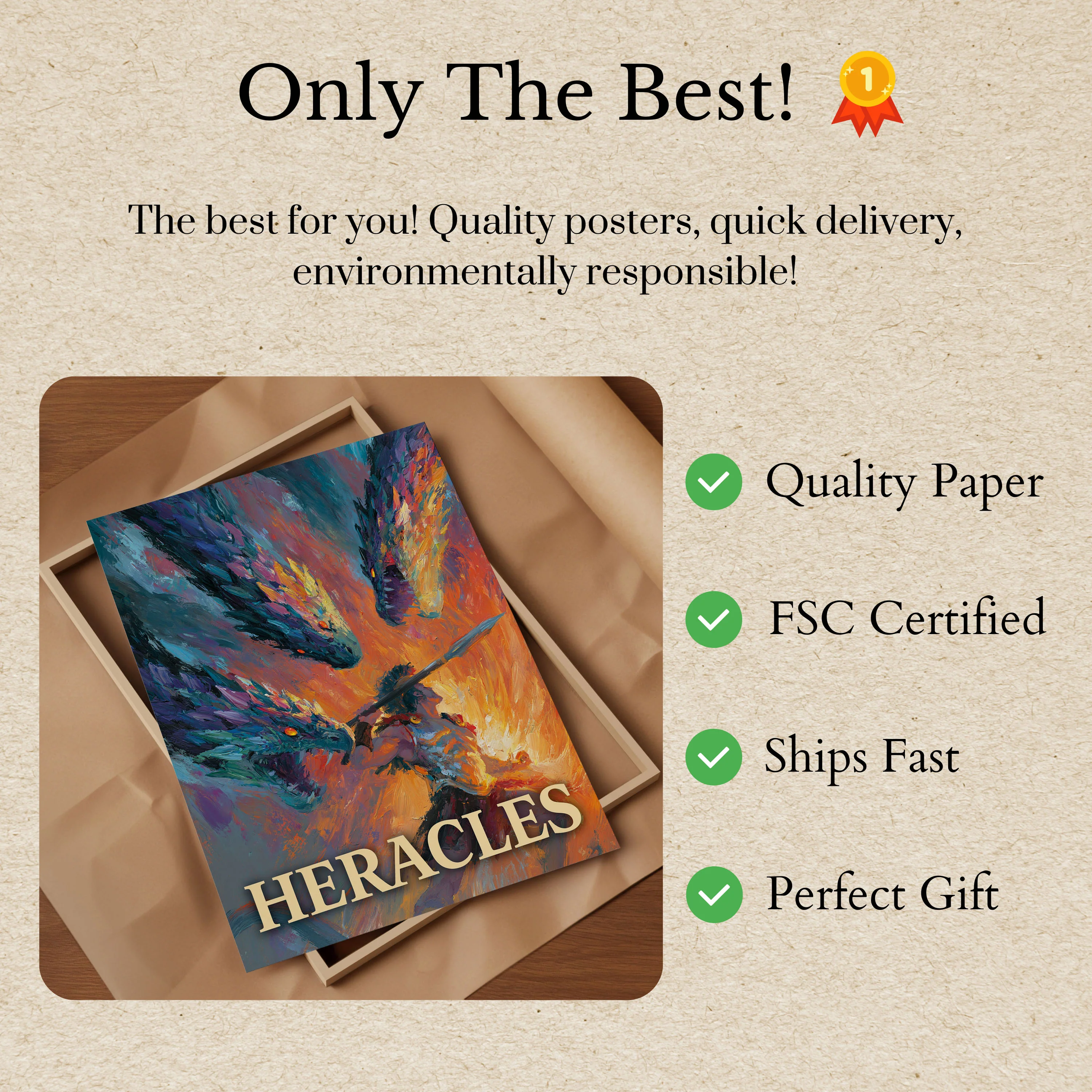 Heracles Divine Warrior Poster - Image 3