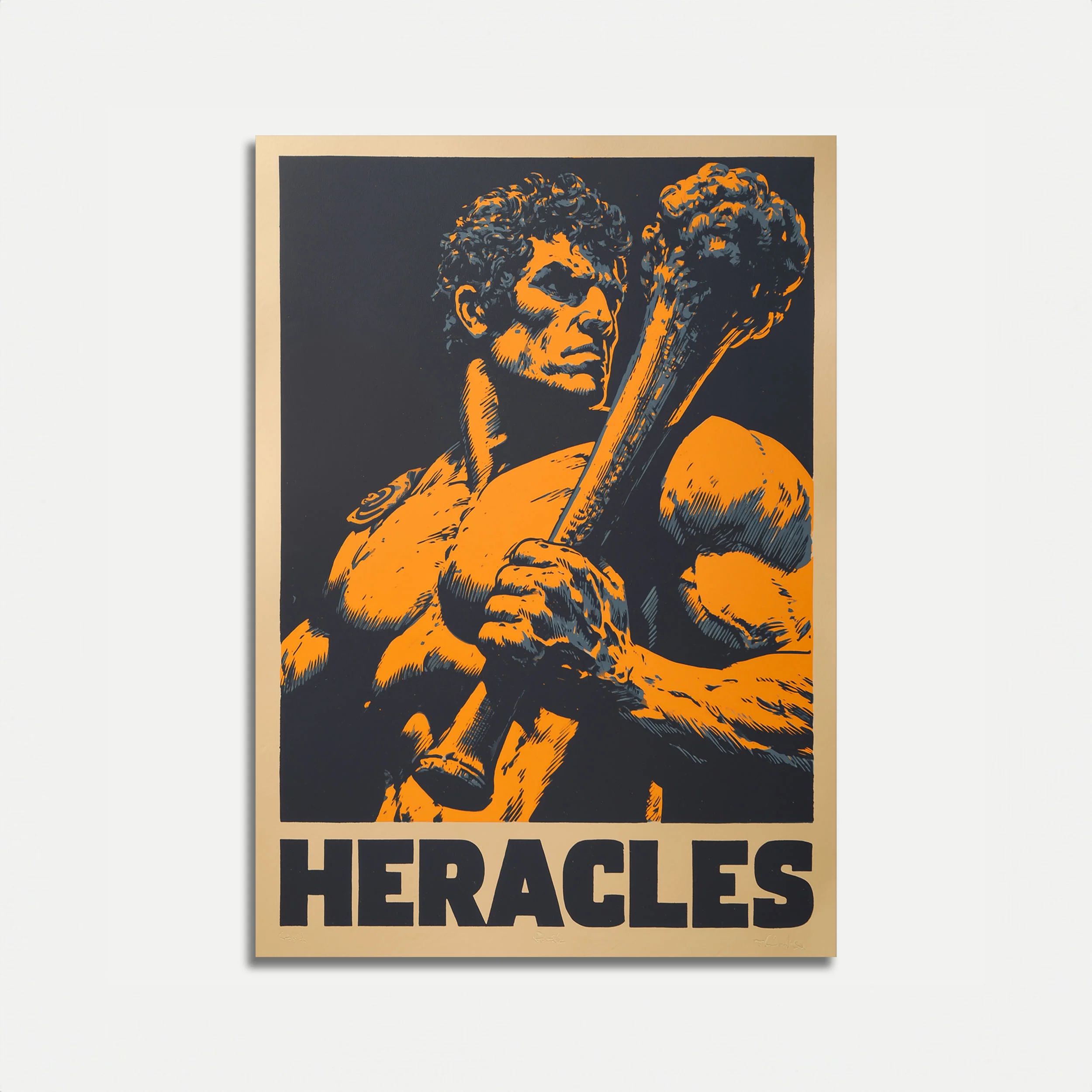 Heracles Mythological Strength Poster