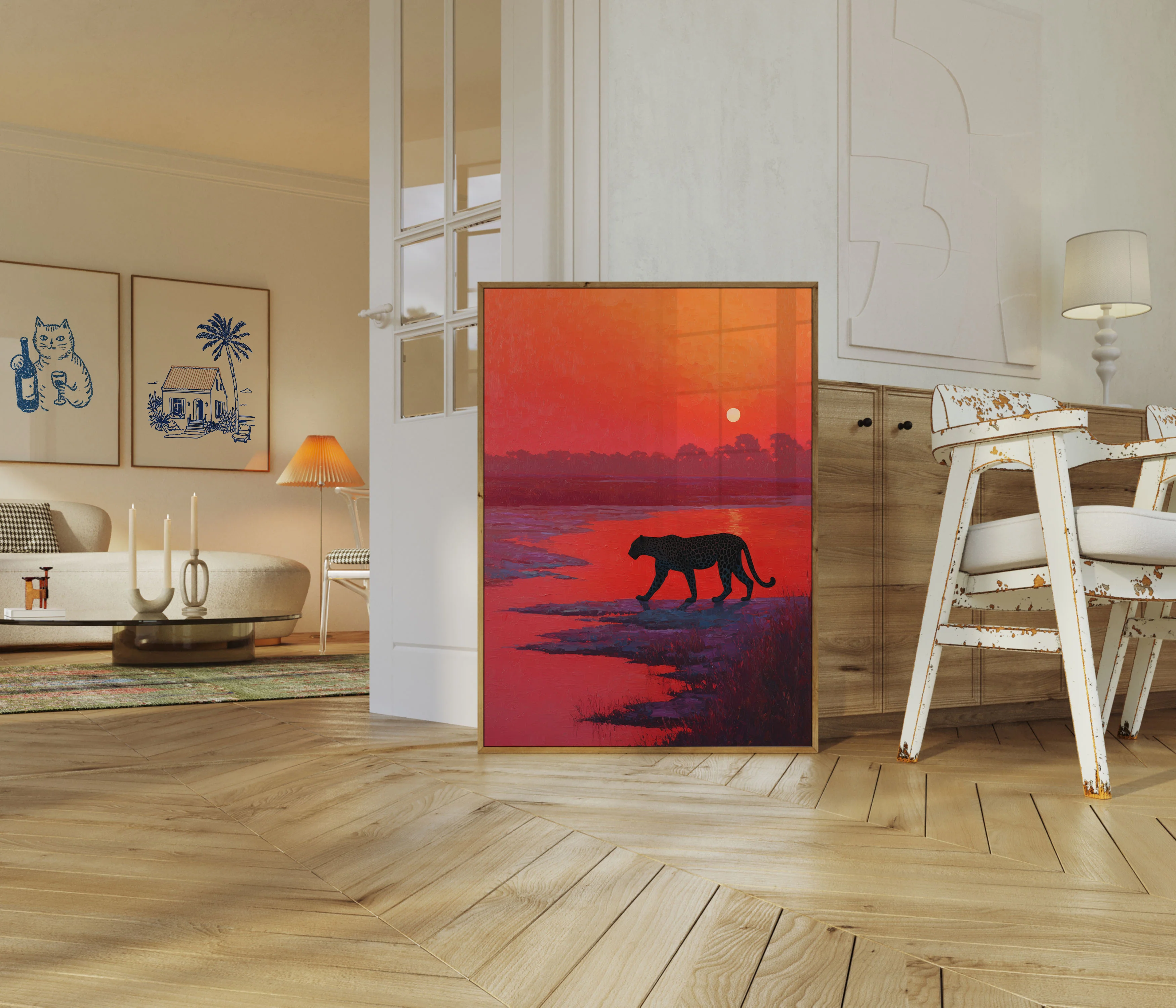 Leopard at Sunset Poster - Image 5