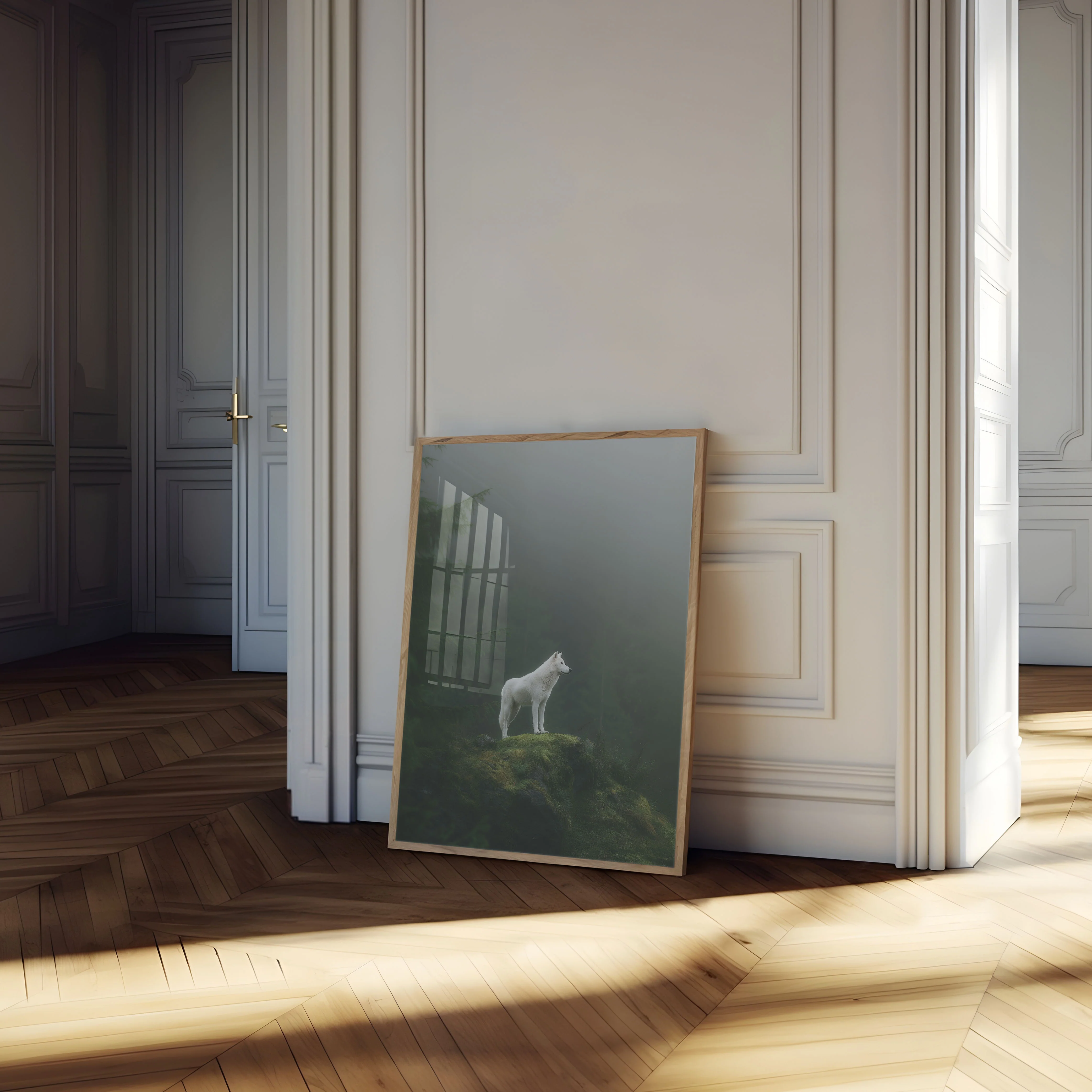Lone White Wolf Wilderness Poster - Image 4