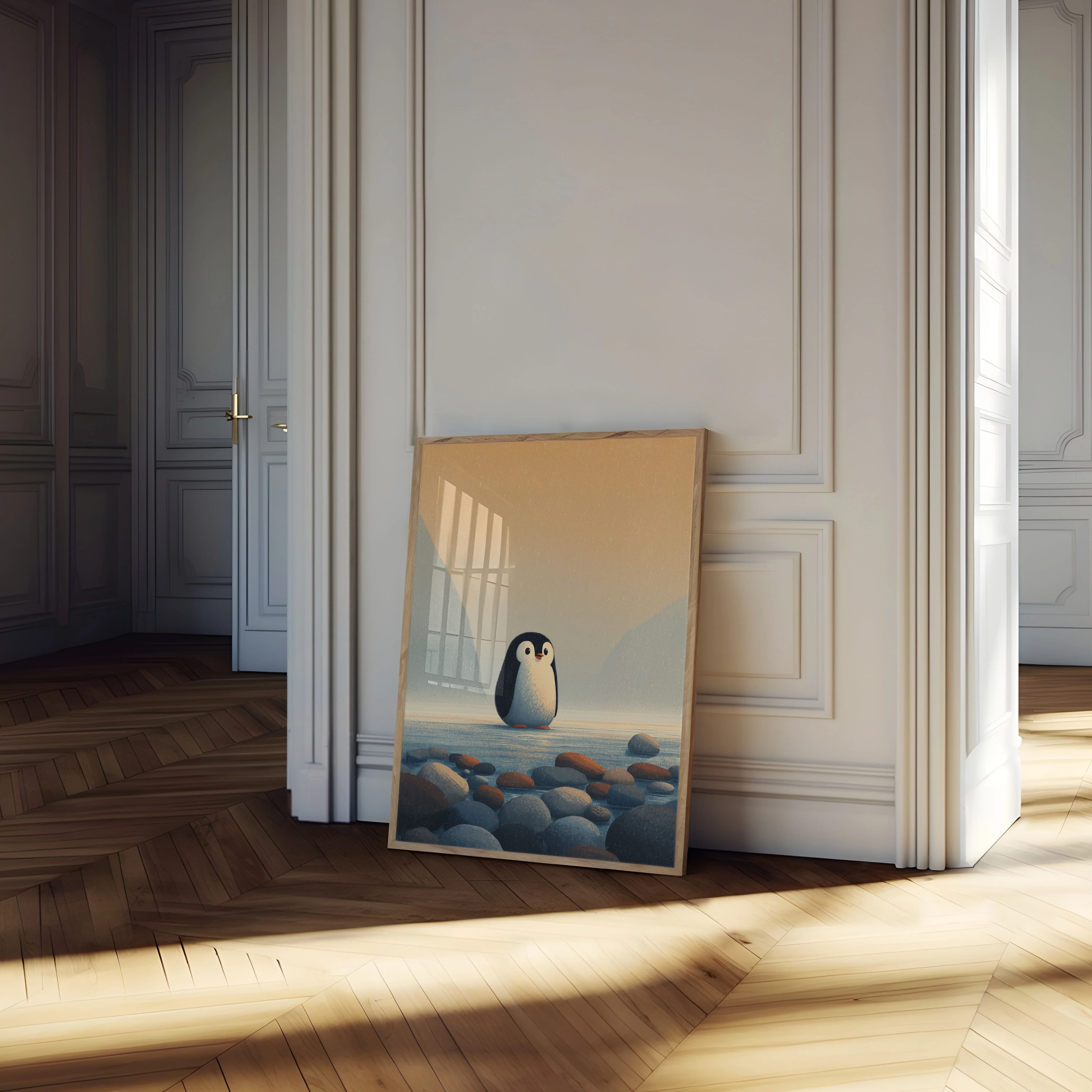 Lonely Penguin on Ice Poster - Image 4