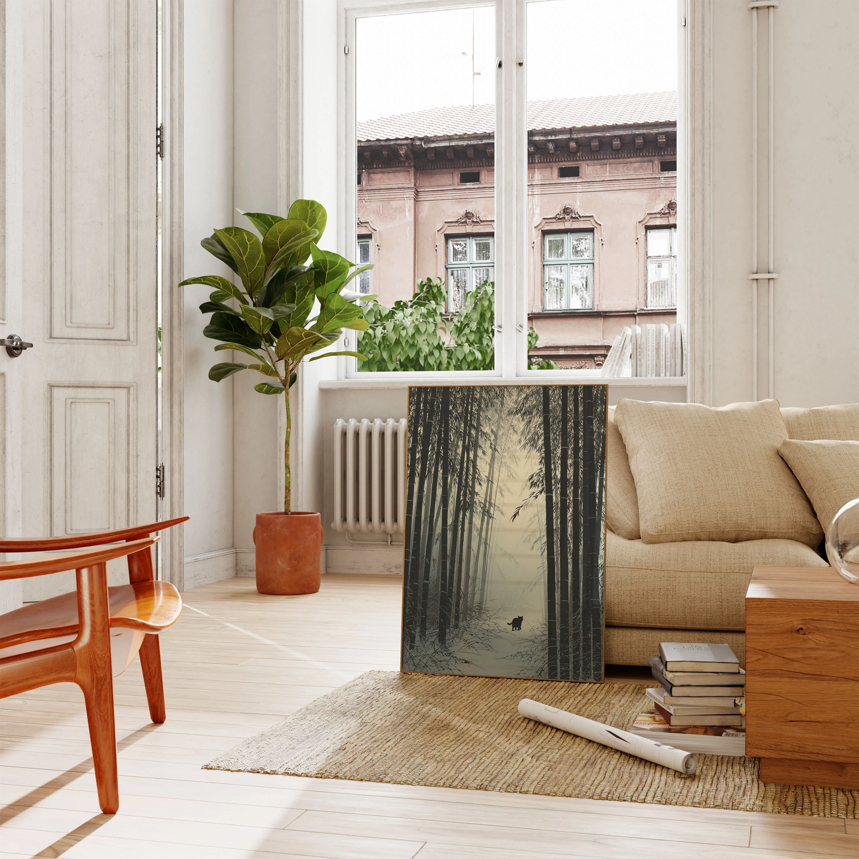 Lost Cat in Bamboo Forest Poster - Image 2