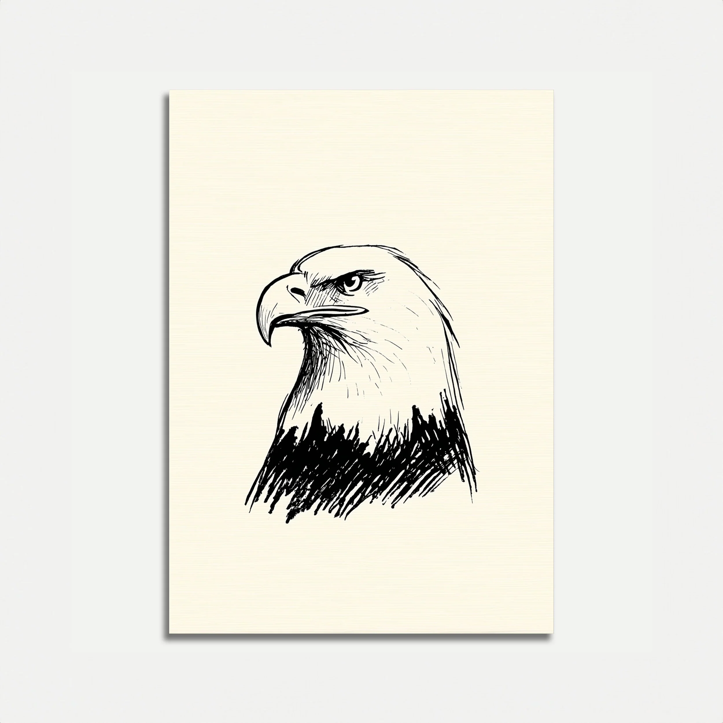 Majestic Eagle Profile Poster