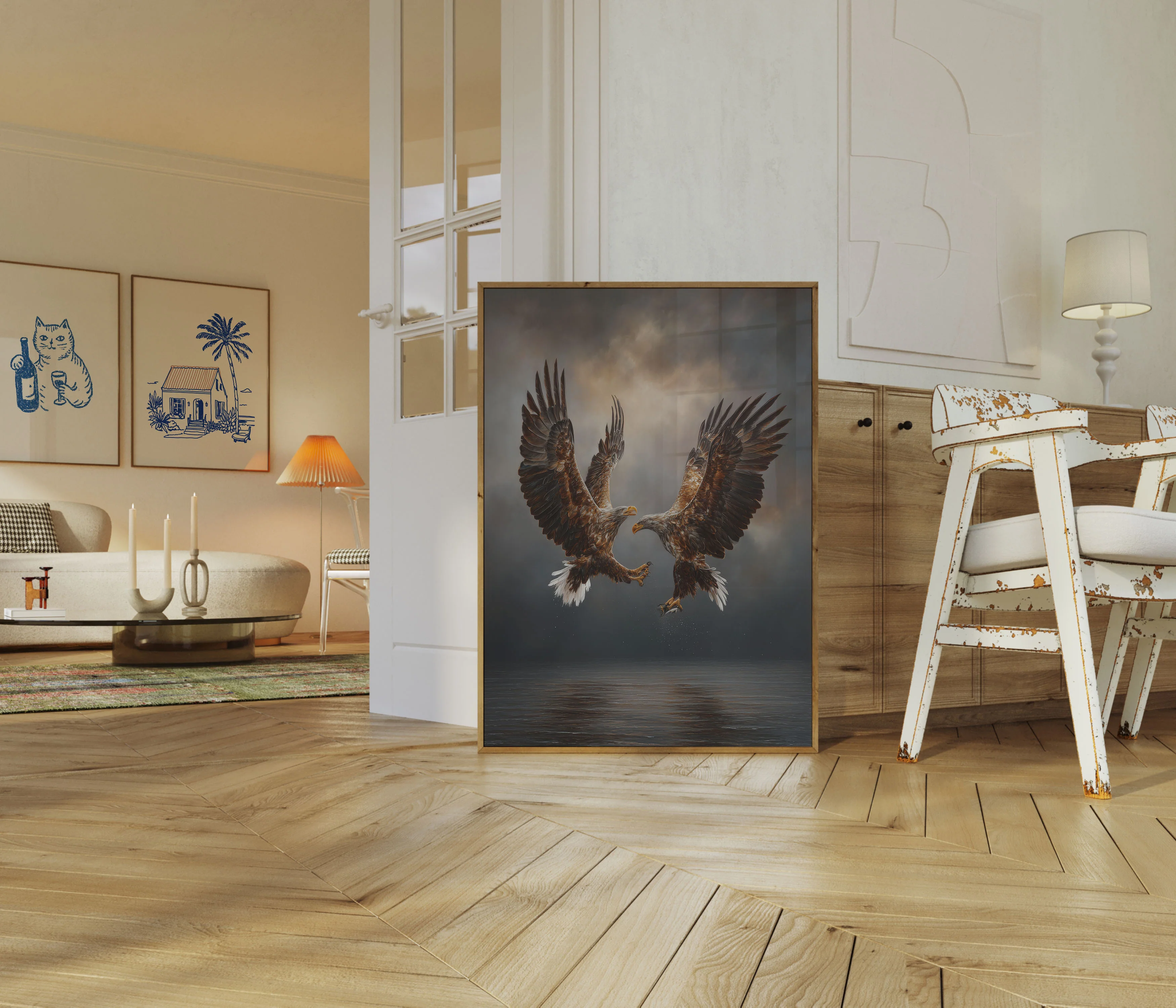 Majestic Eagles in Flight Poster - Image 5