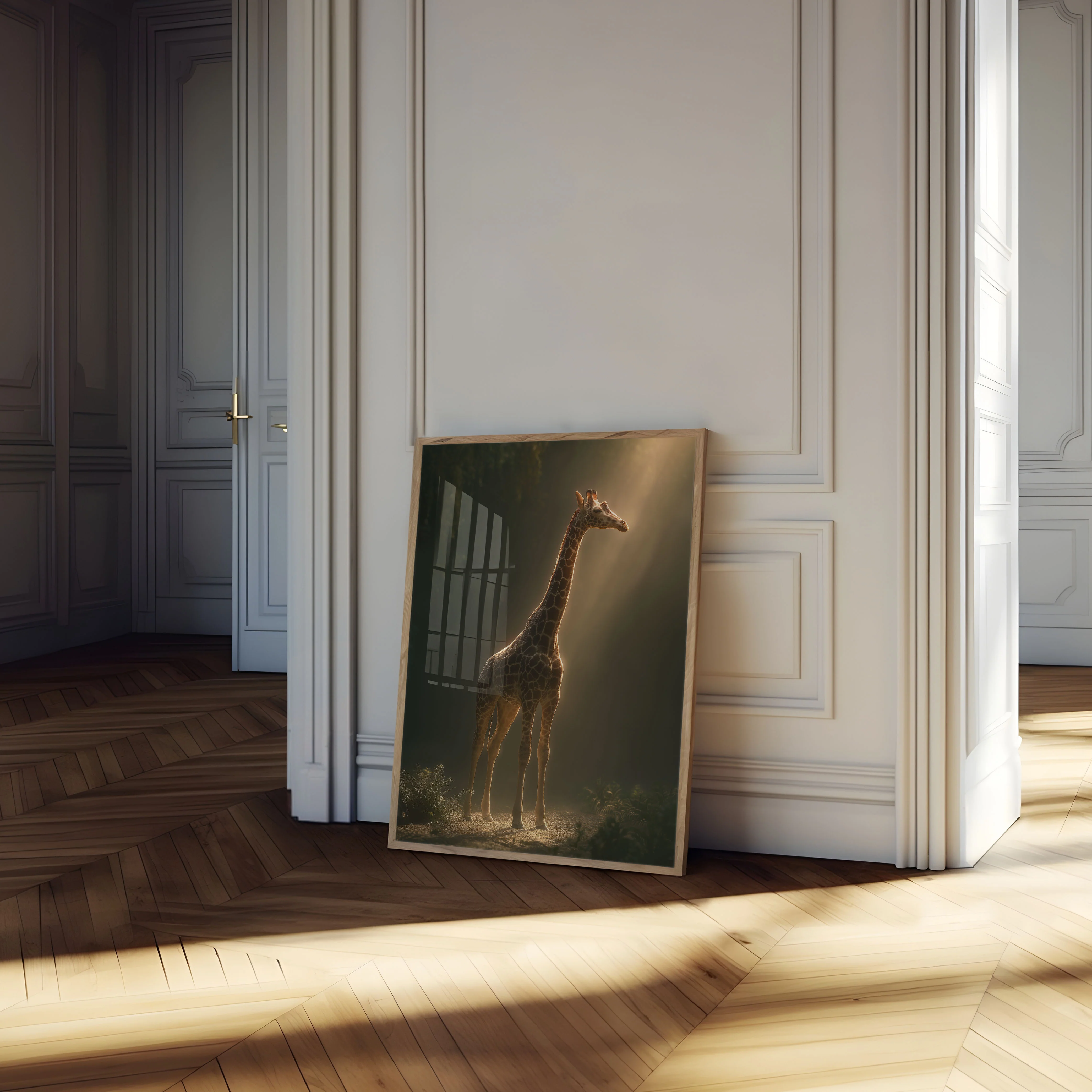 Majestic Giraffe Forest Light Poster - Image 4