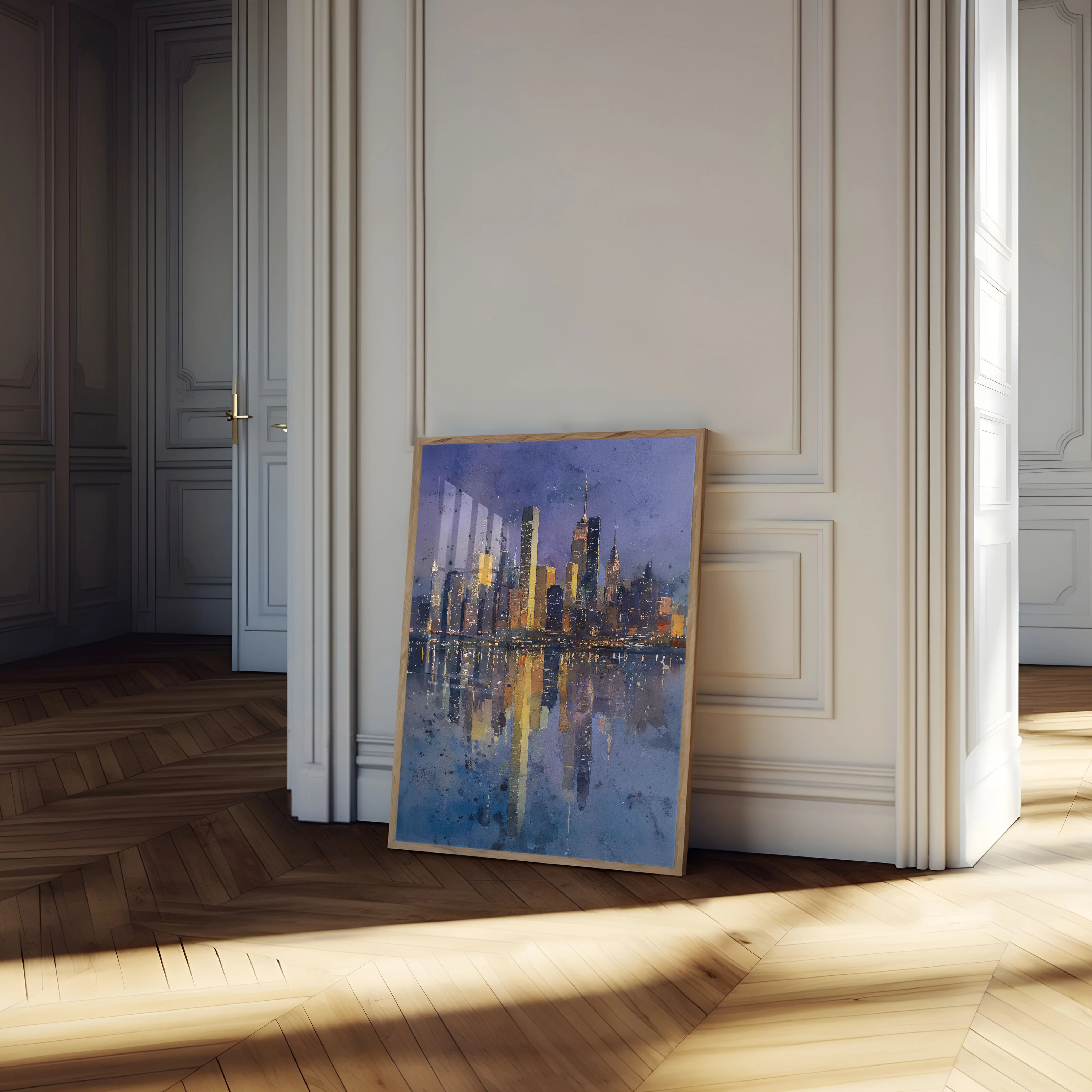 Manhattan Skyline Reflection Poster - Image 4