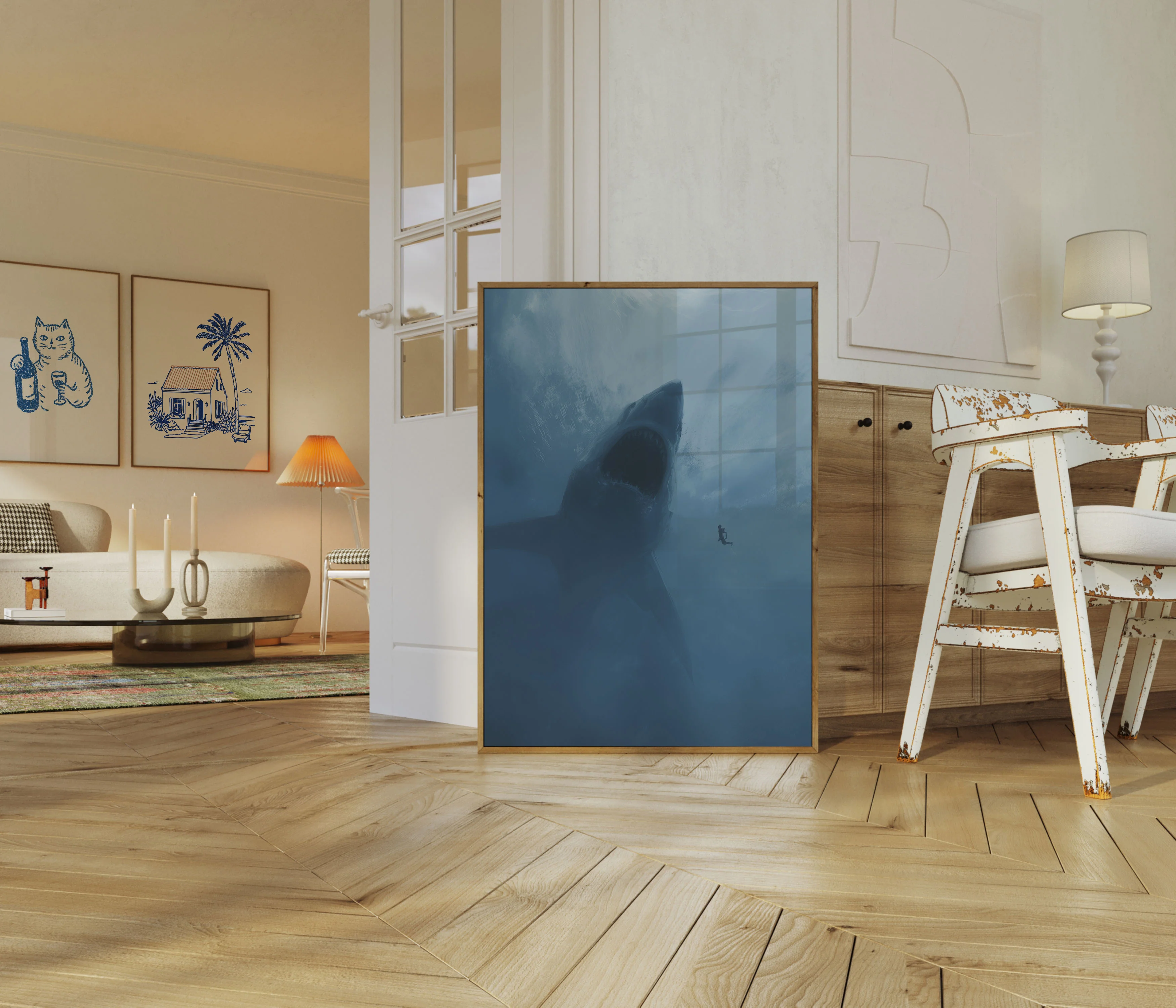 Massive Shark Ocean Encounter Poster - Image 5