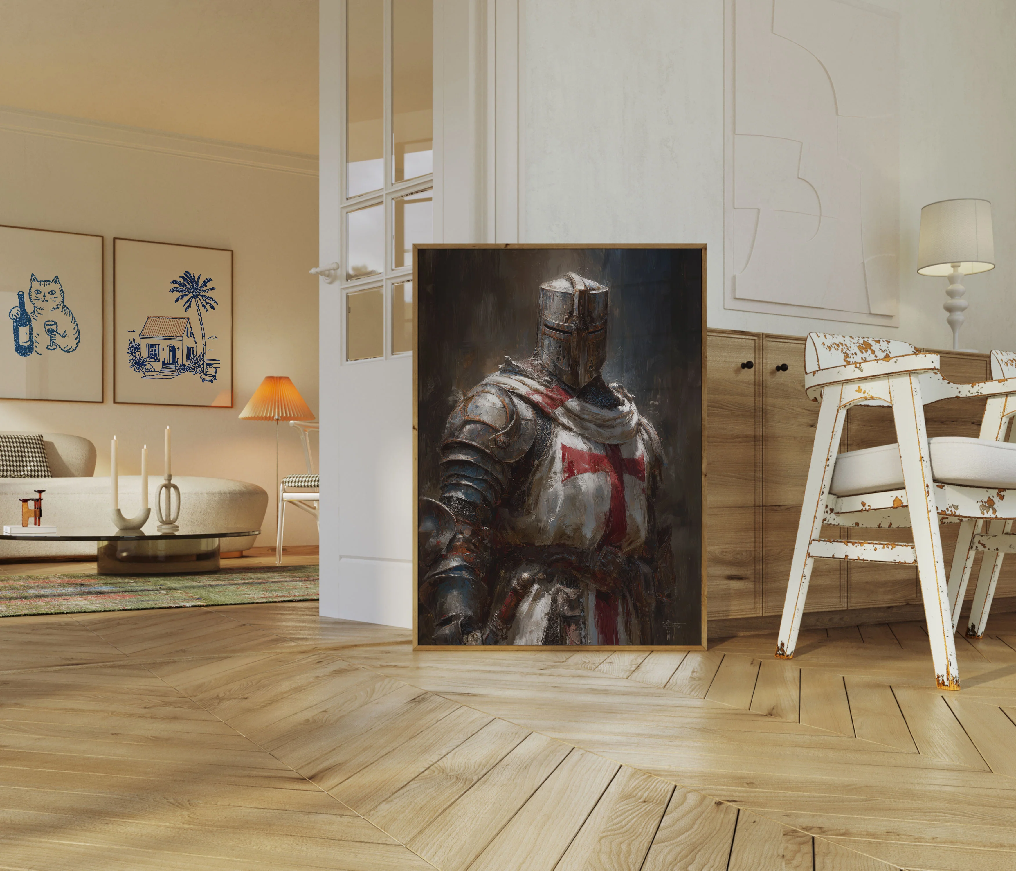 Medieval Templar Knight Warrior Poster - Image 5
