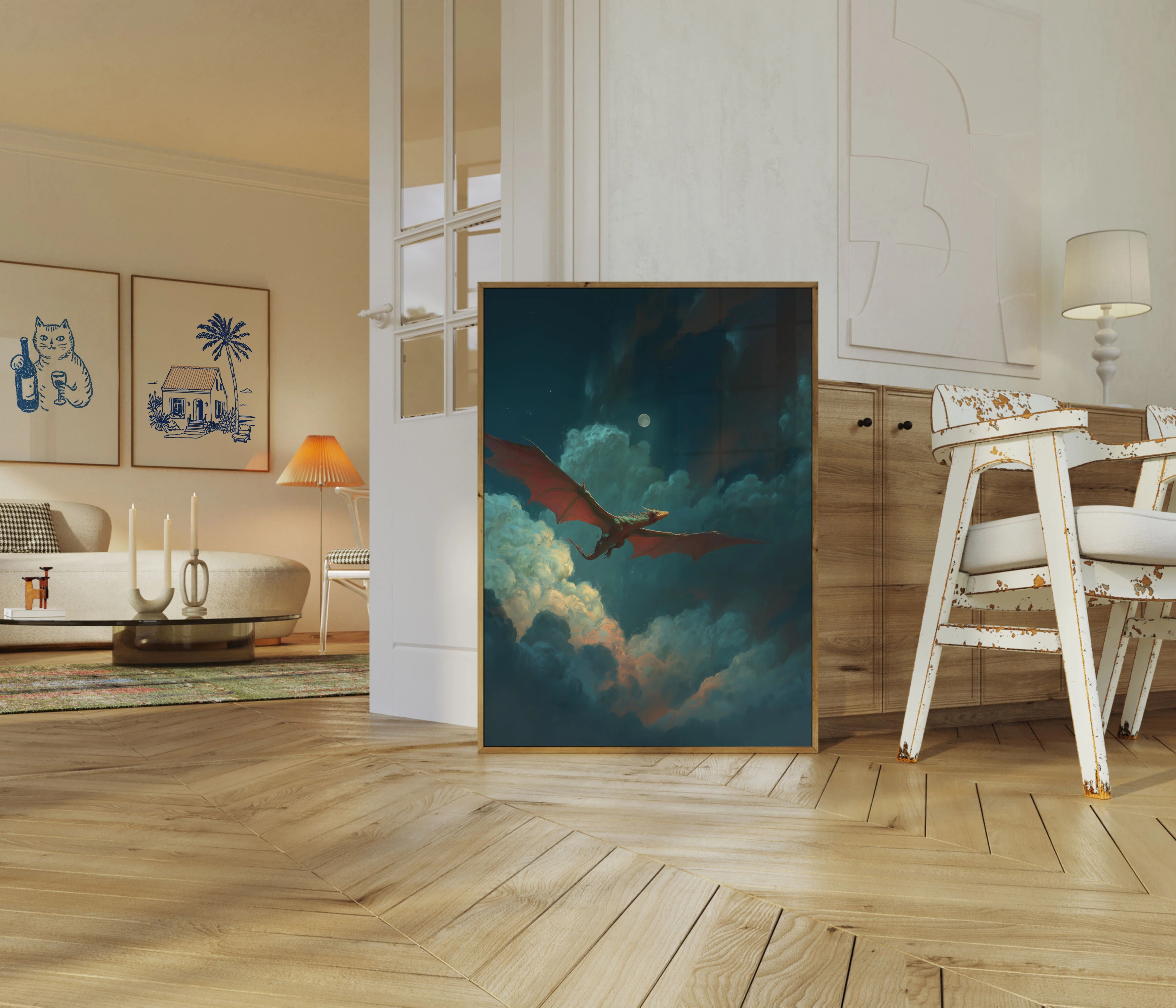 Midnight Dragon Flight Poster - Image 5