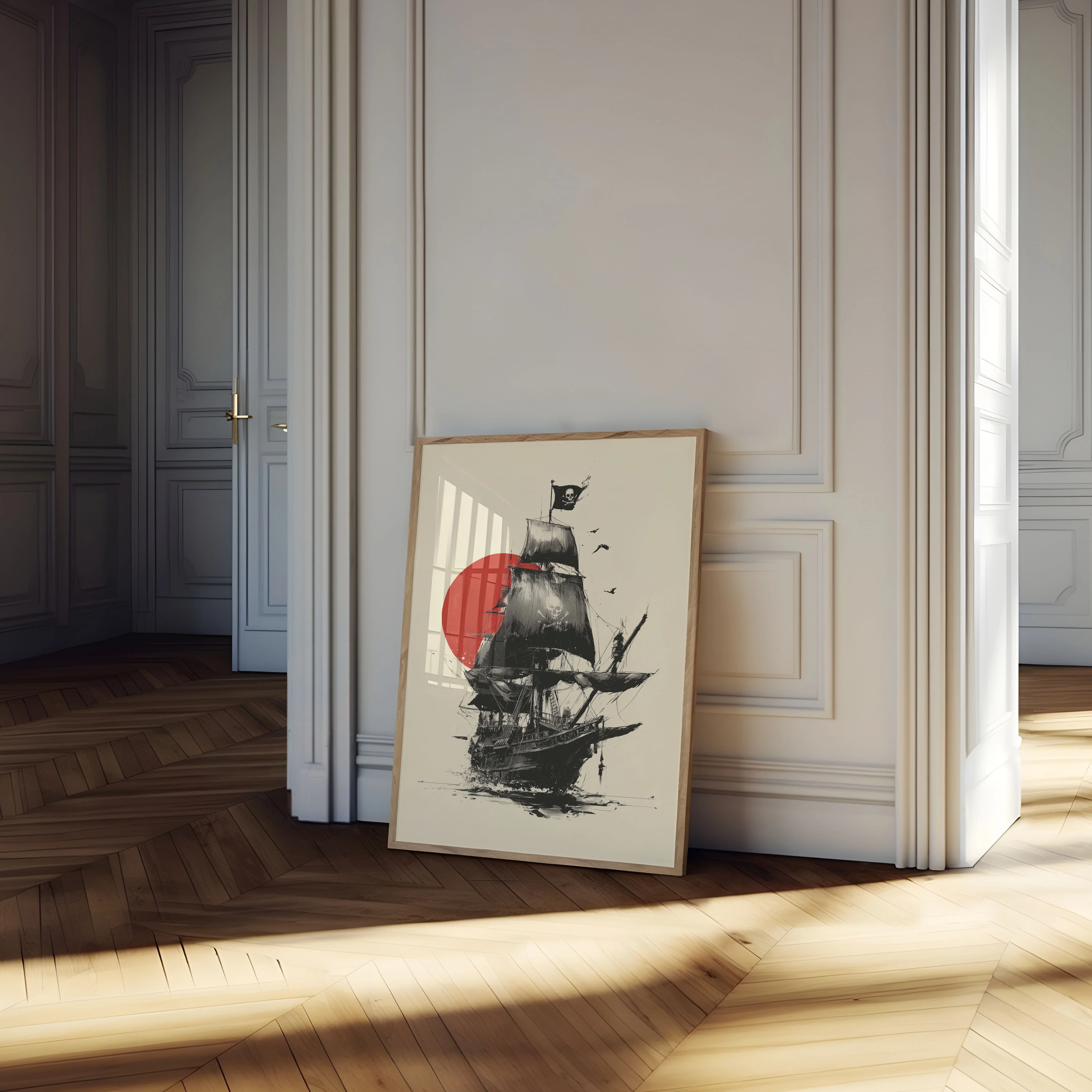 Midnight Pirate Ship Poster - Image 4