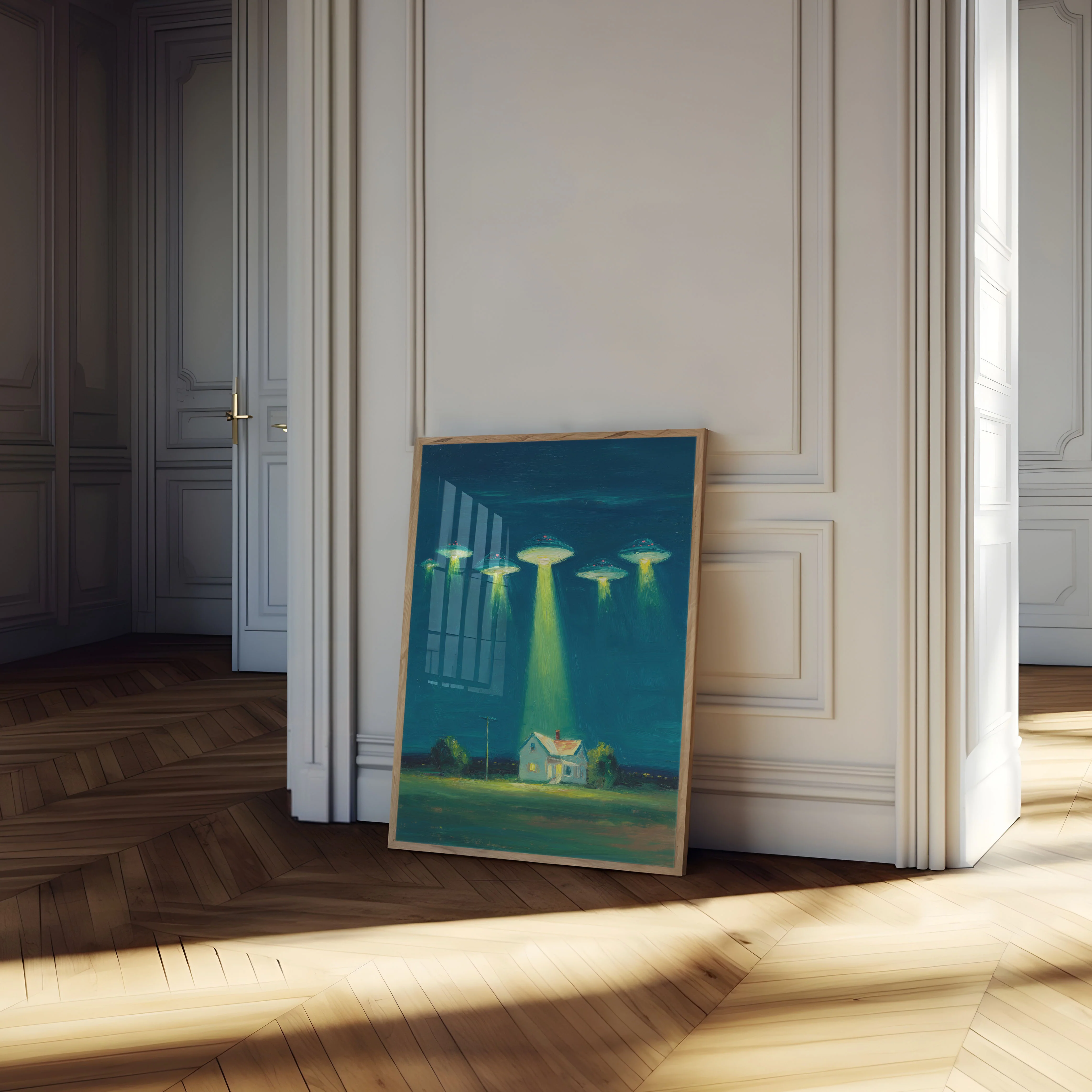 Midnight UFO Invasion Poster - Image 4