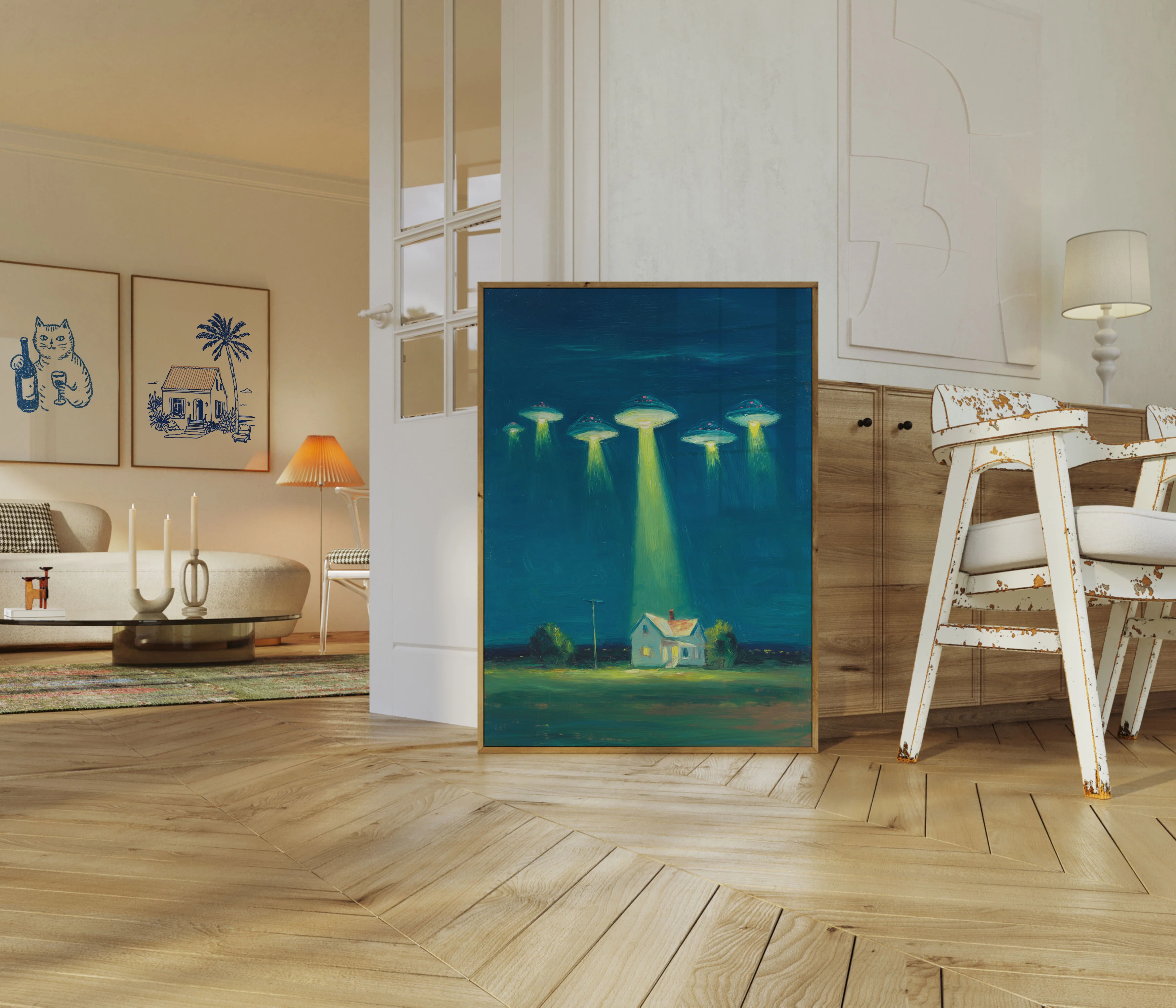 Midnight UFO Invasion Poster - Image 5