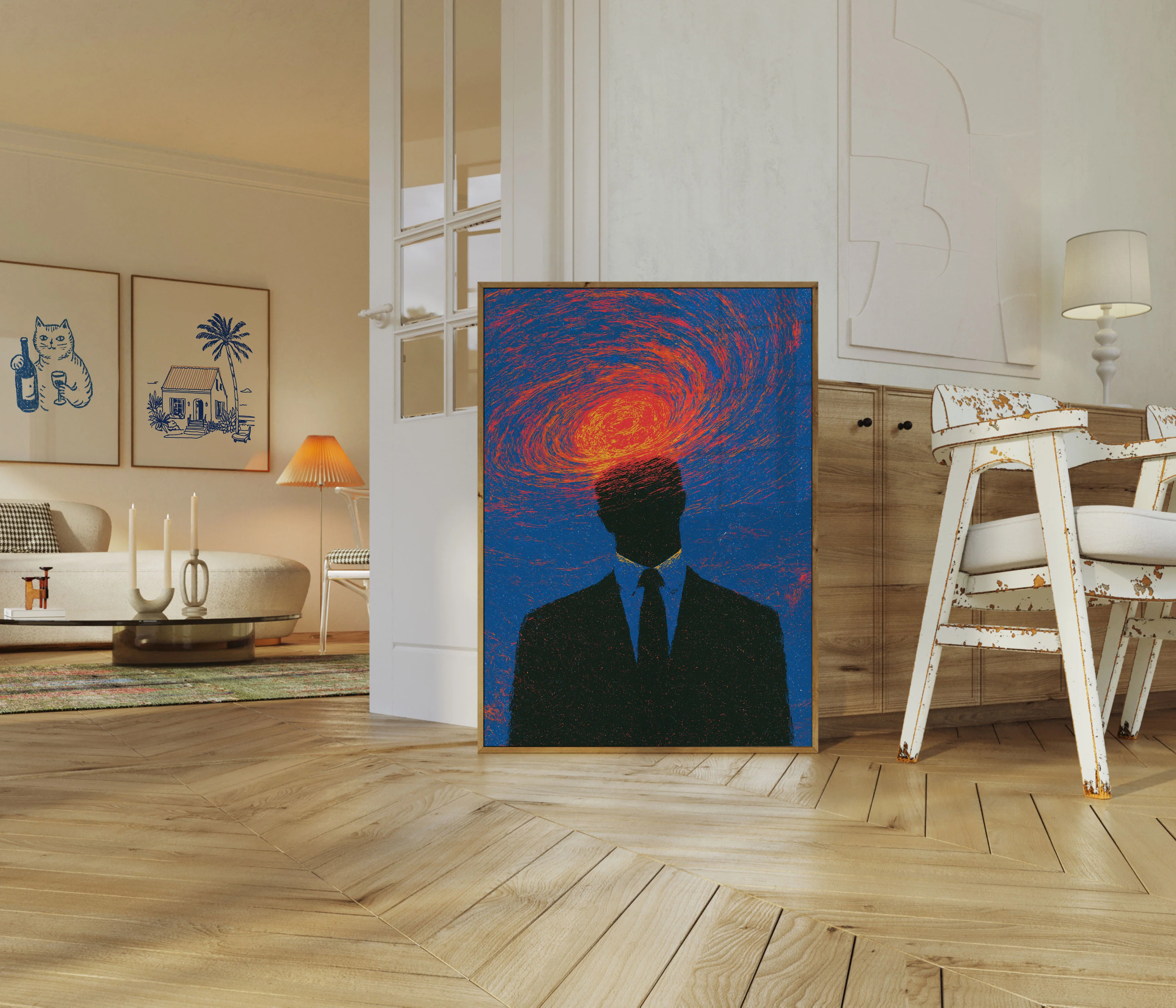 Mind on Fire Abstract Poster - Image 5