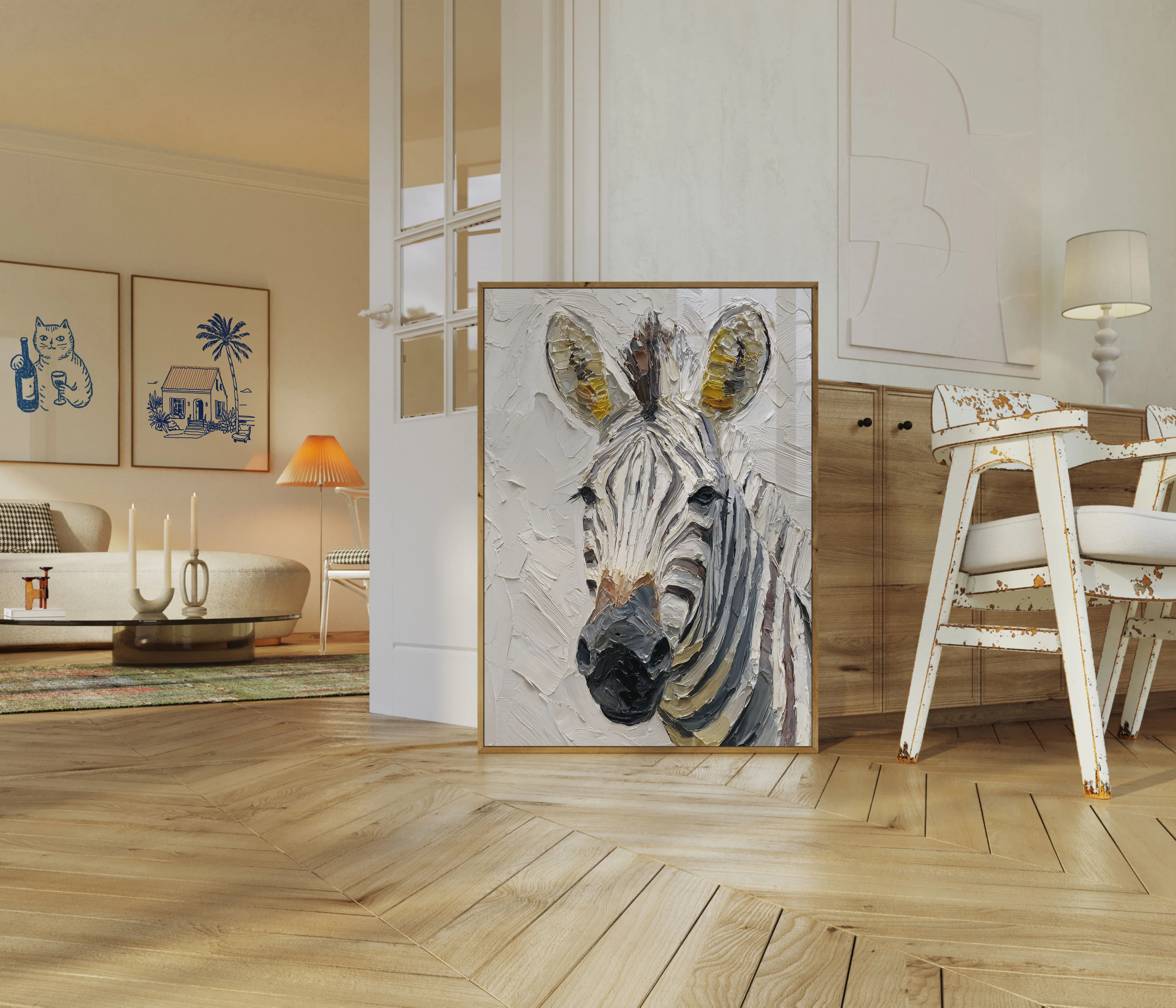Modern Zebra Palette Poster - Image 5
