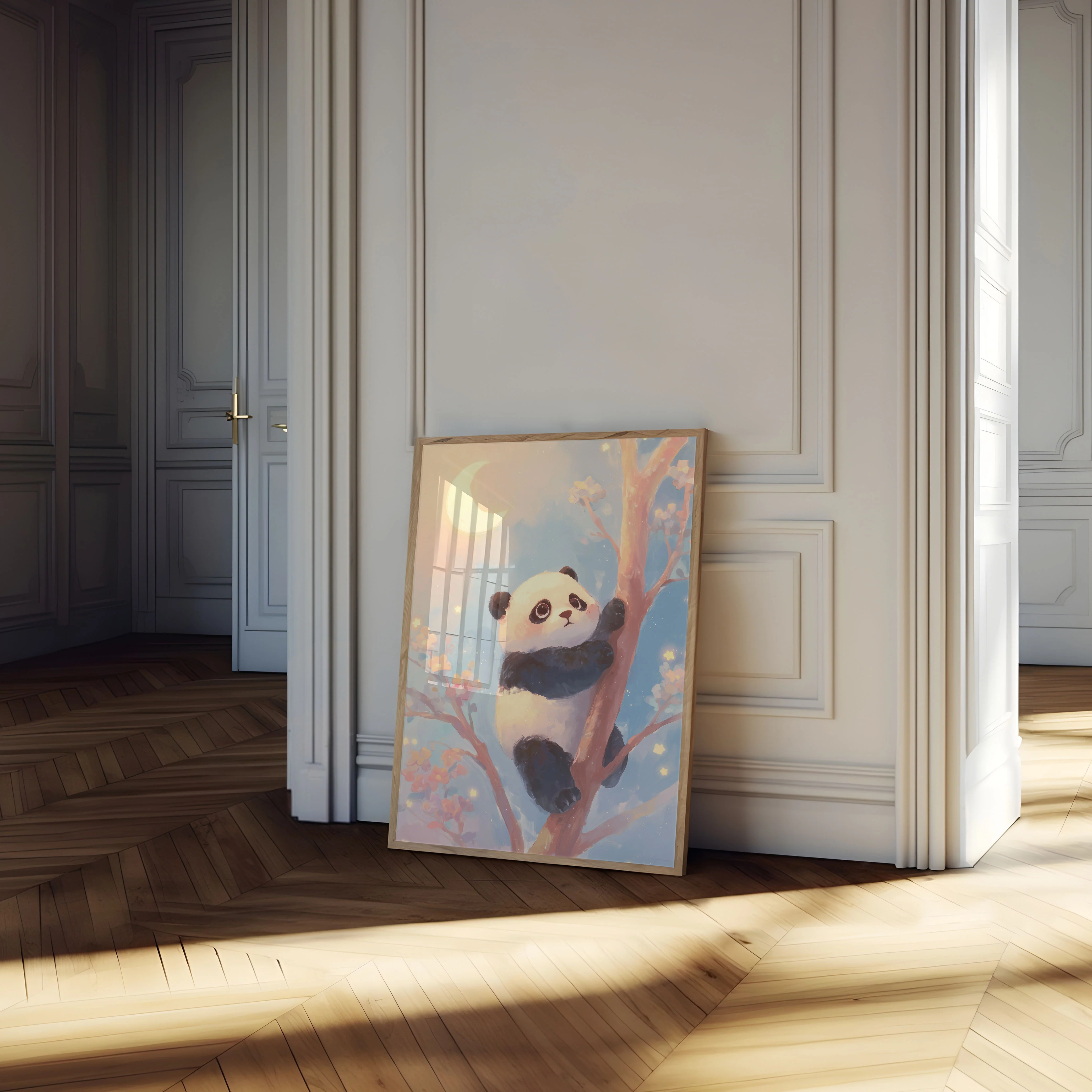 Moonlit Panda Tree Poster - Image 4