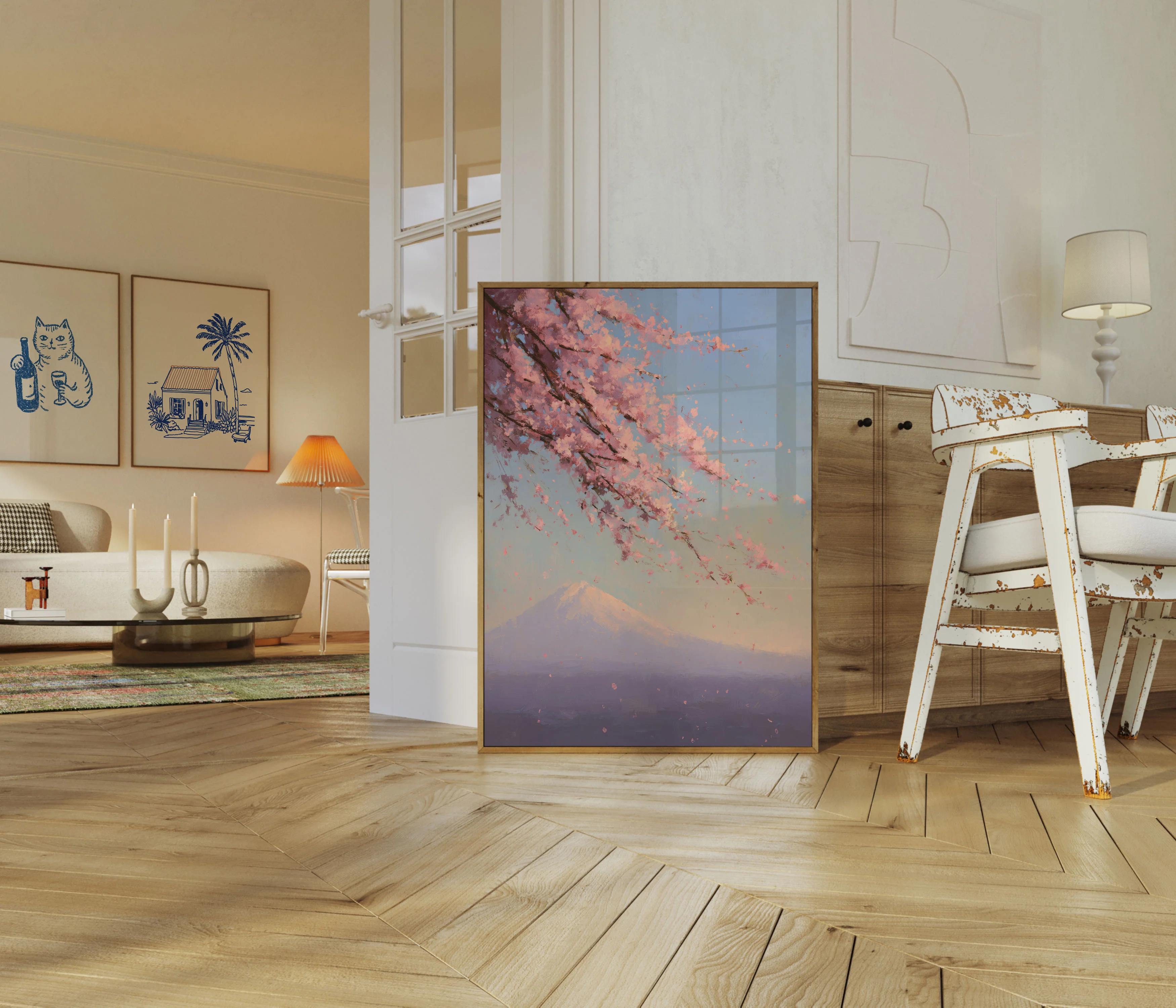 Mount Fuji Cherry Blossoms Poster - Image 5