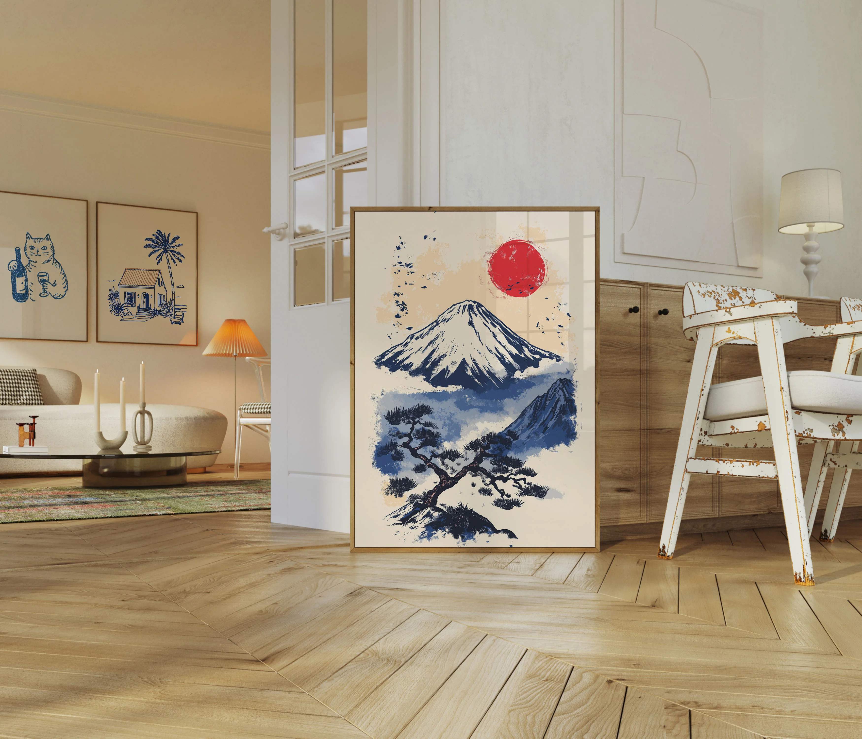 Mount Fuji Red Sun Poster - Image 5
