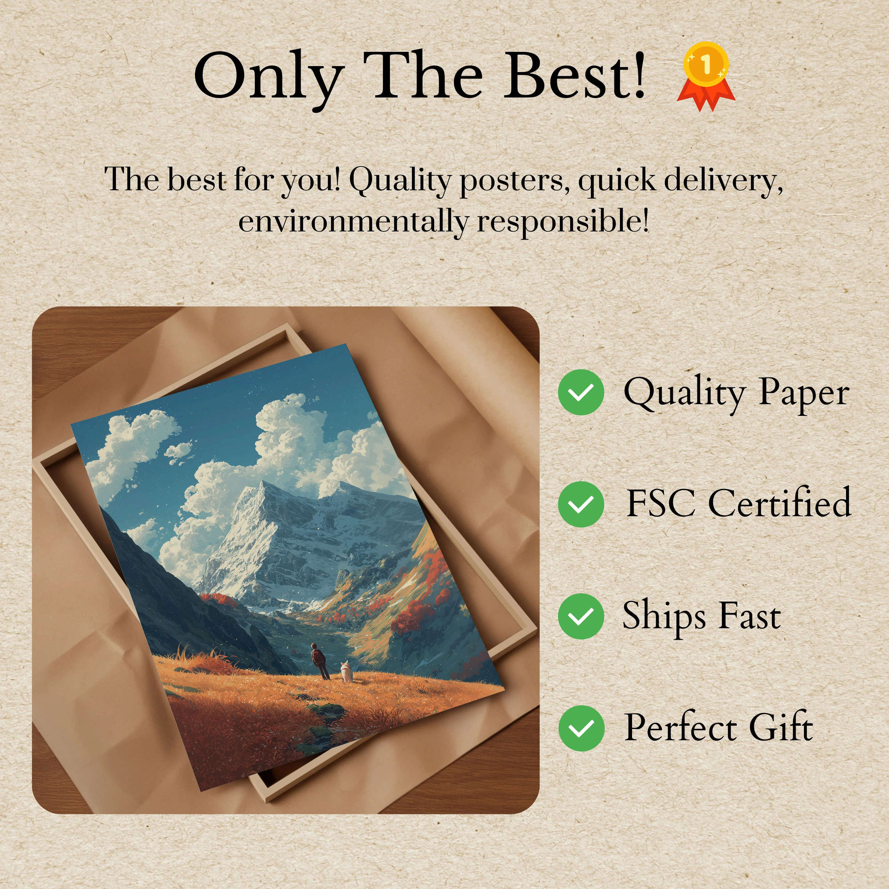Mountain Wanderer Adventure Poster - Image 3