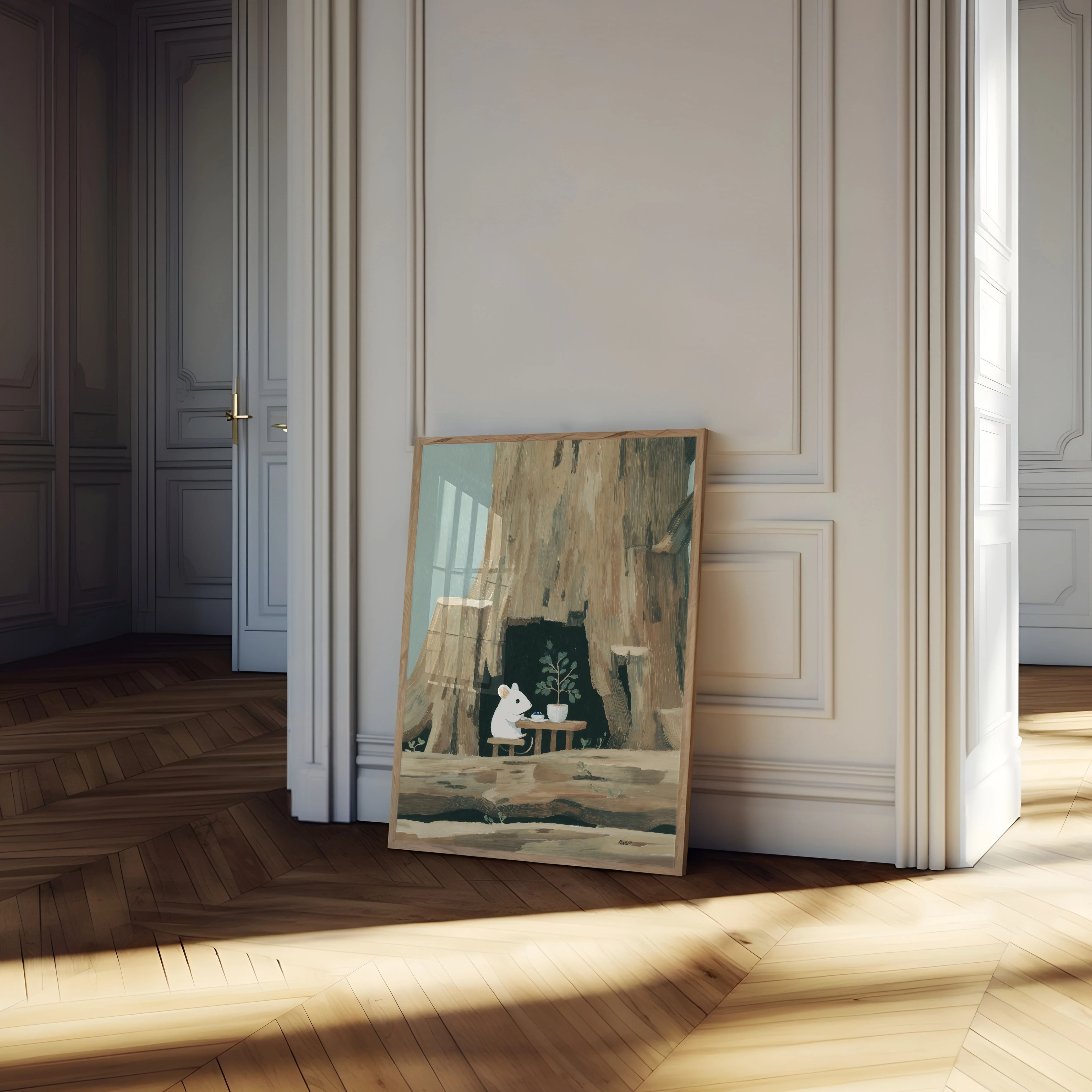 Mouse in Hollow Tree Poster - Image 4