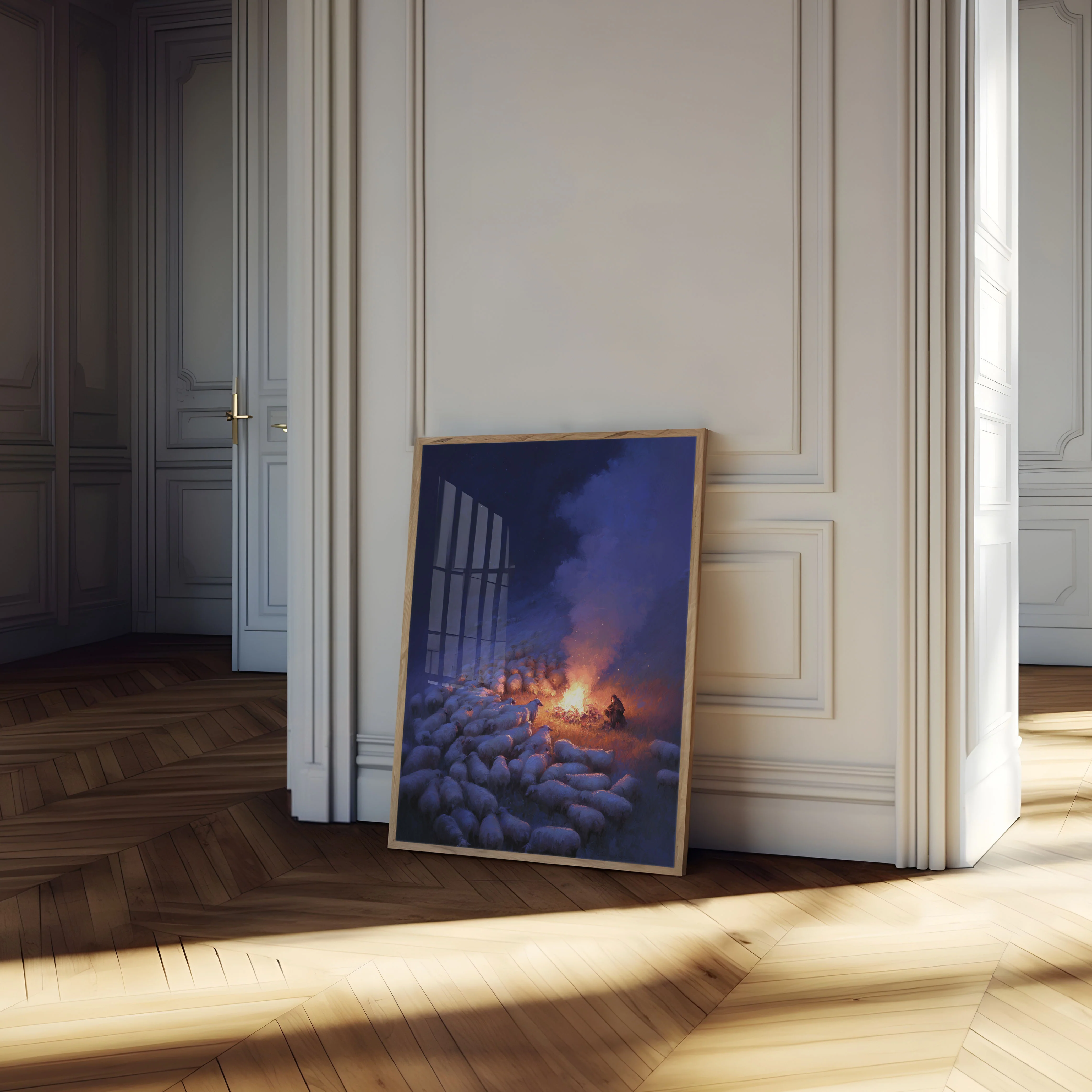 Night Shepherd's Firelight Poster - Image 4