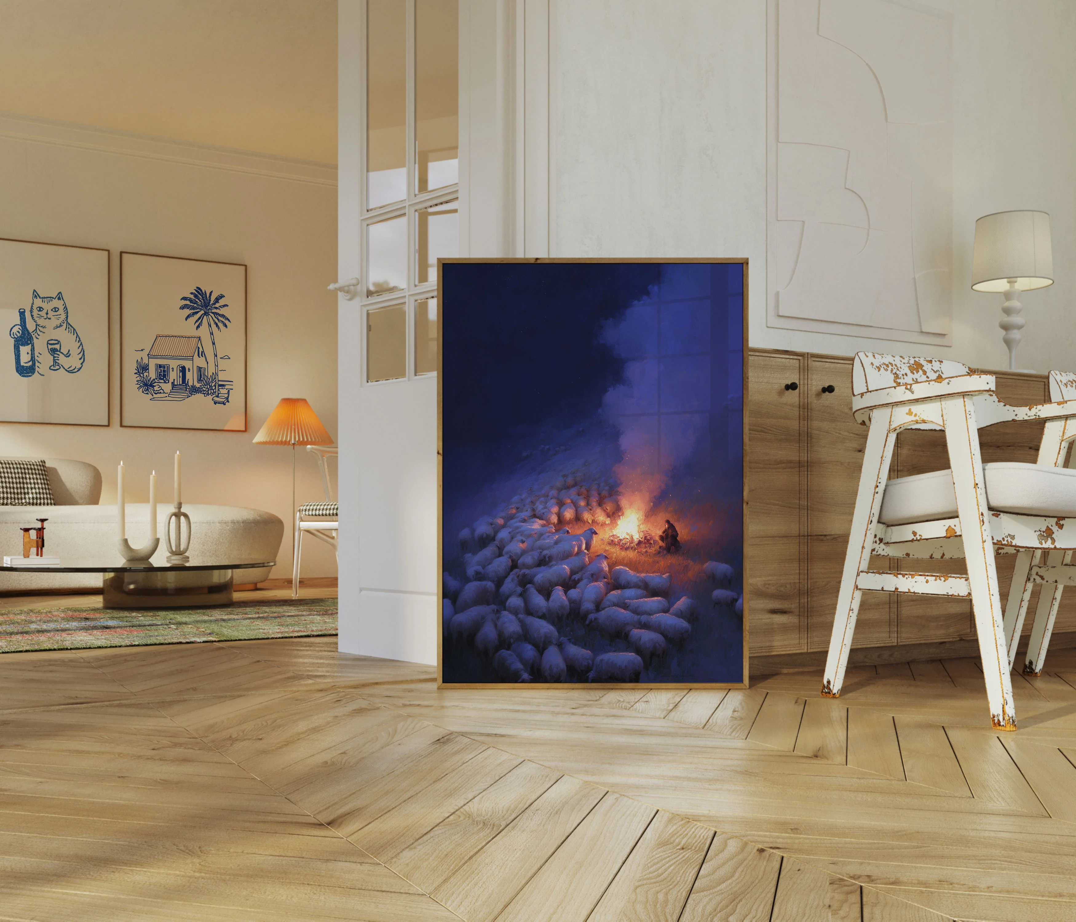 Night Shepherd's Firelight Poster - Image 5
