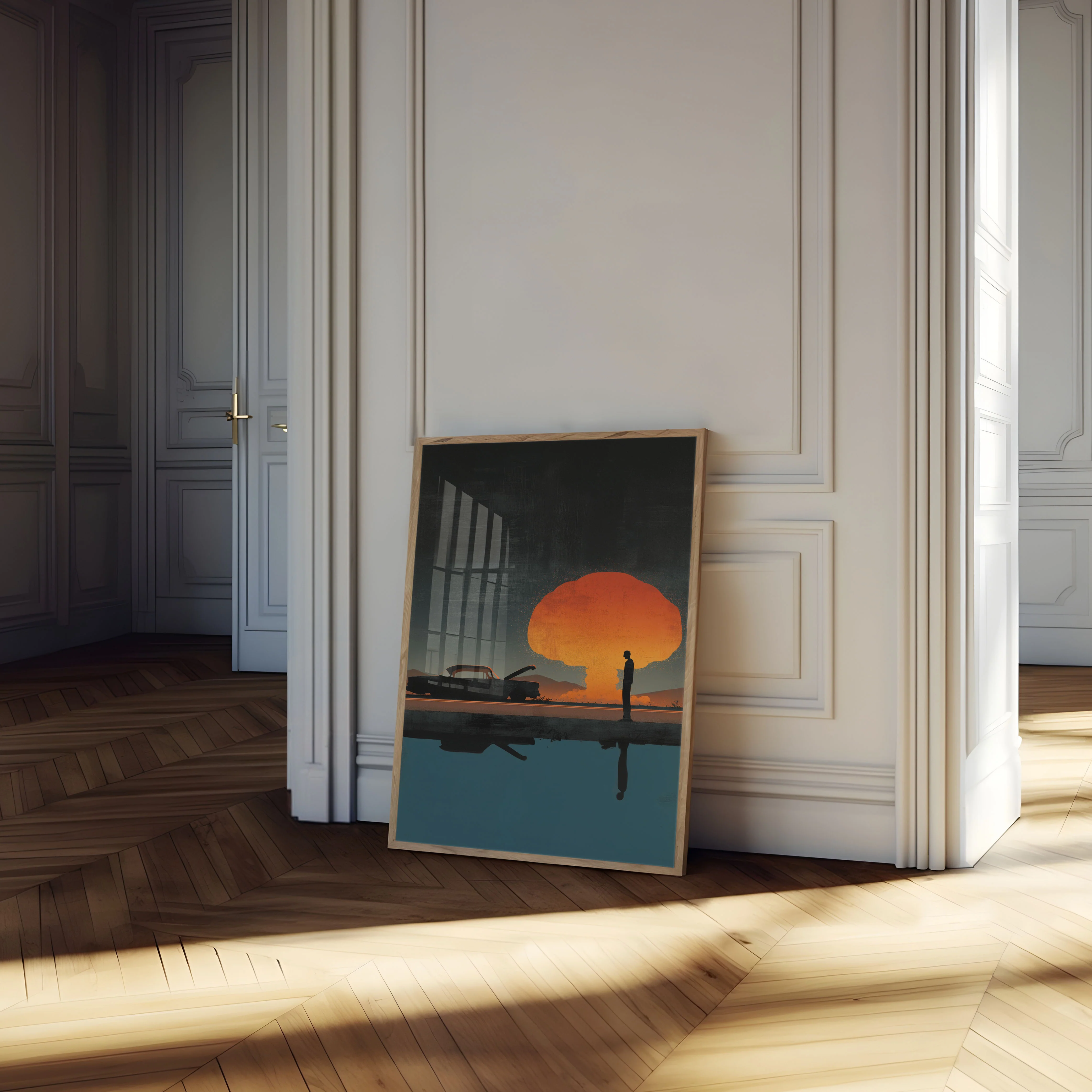 Nuclear Sunset Reflection Poster - Image 4