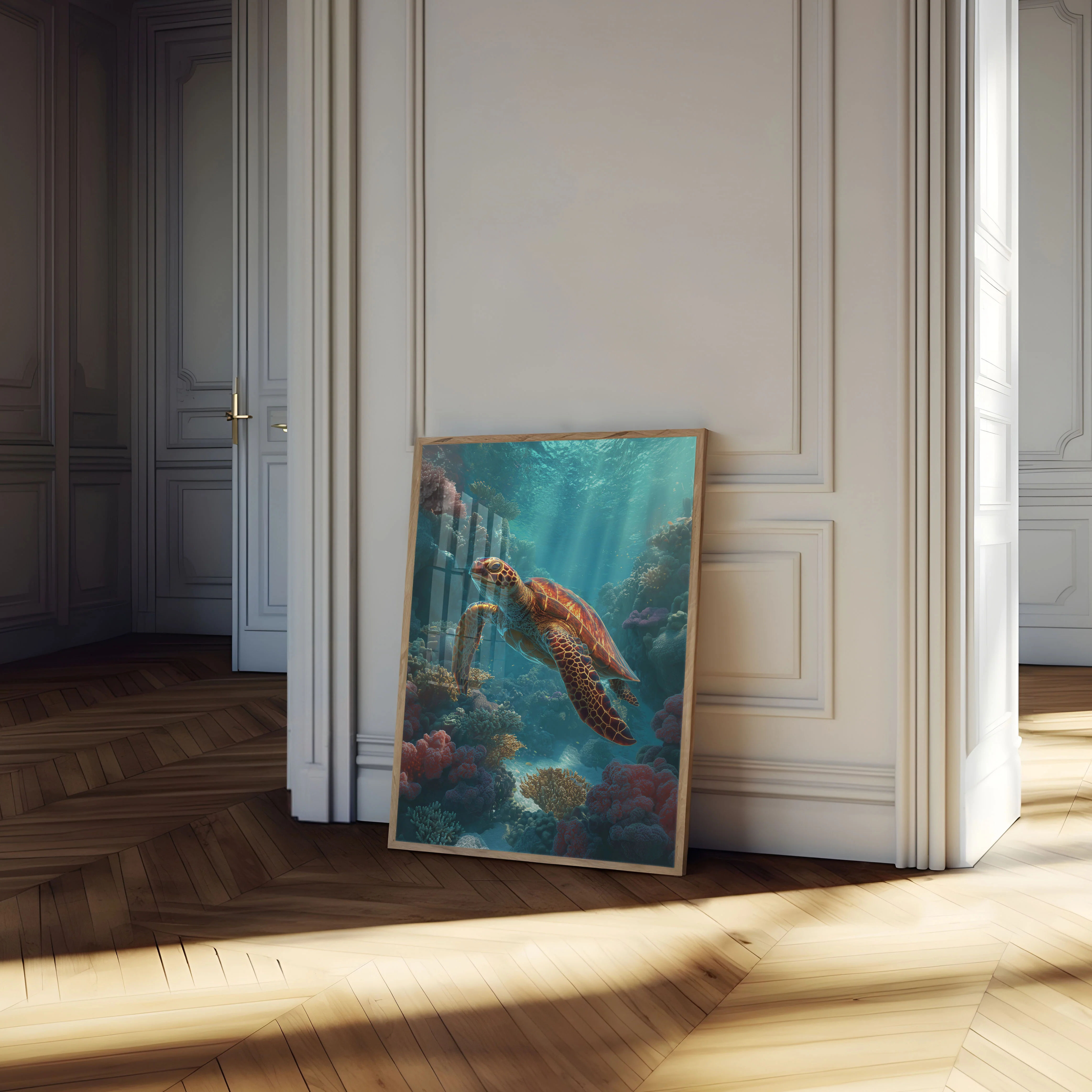 Ocean Turtle Underwater Realm Poster - Image 4