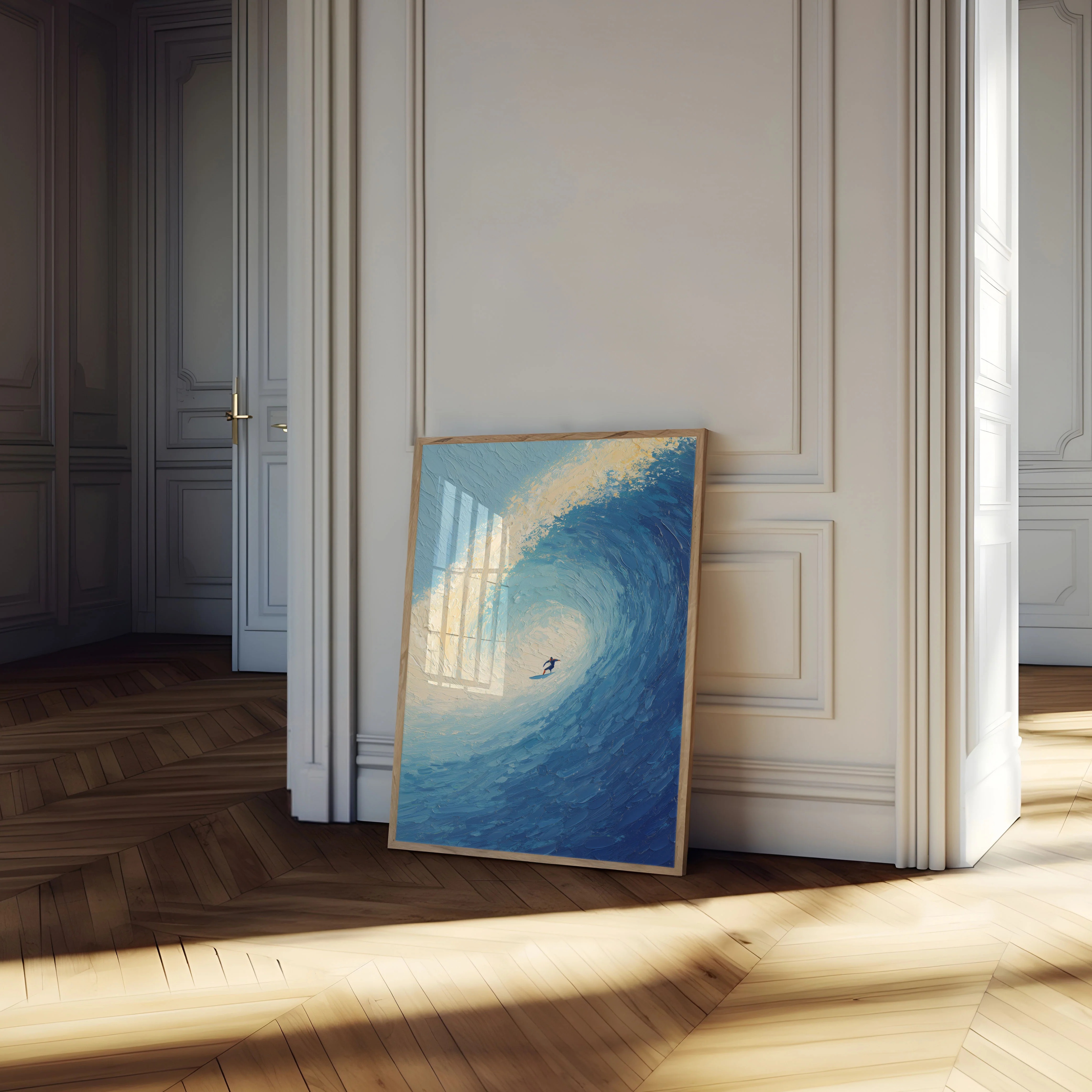 Ocean Wave Barrel Surfing Poster - Image 4