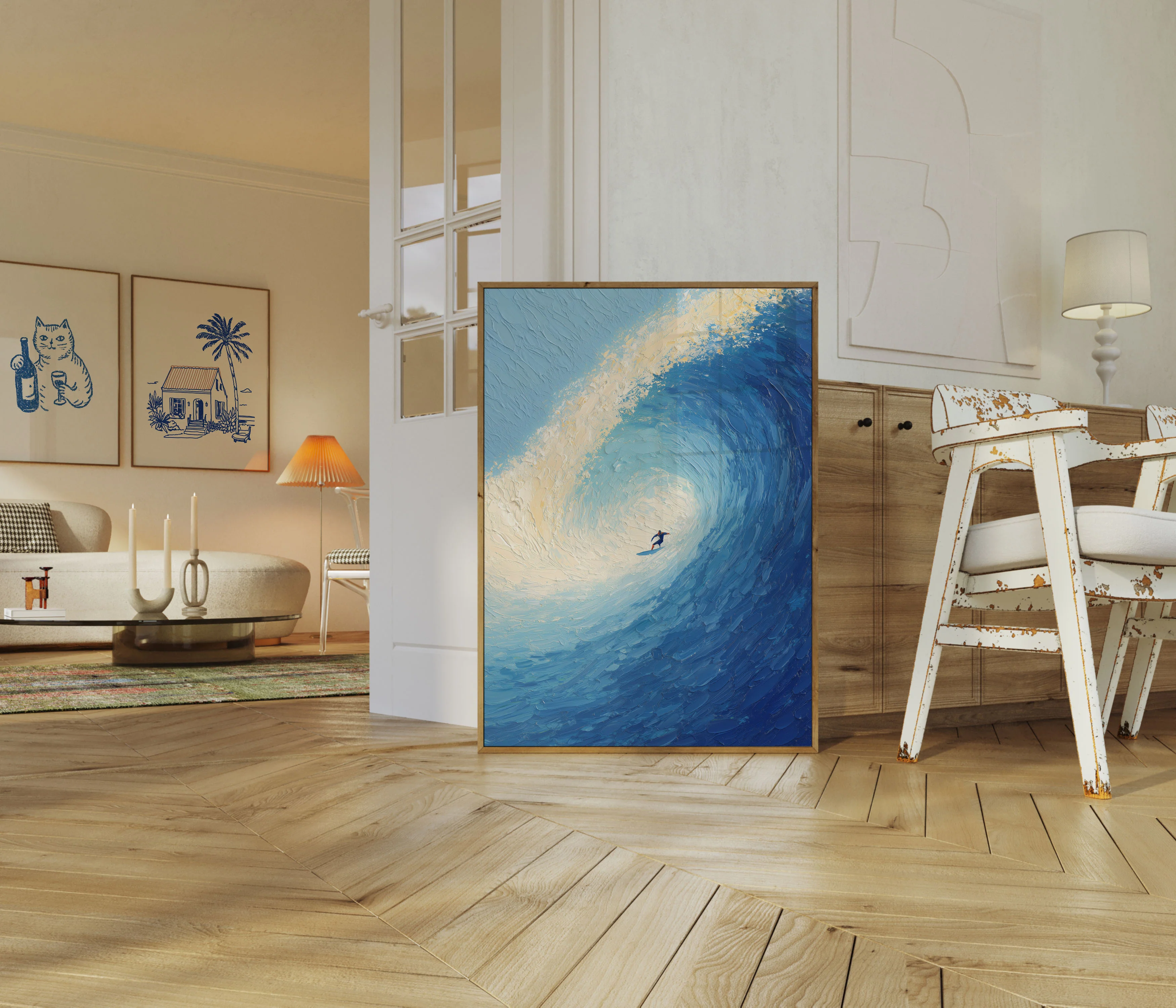 Ocean Wave Barrel Surfing Poster - Image 5