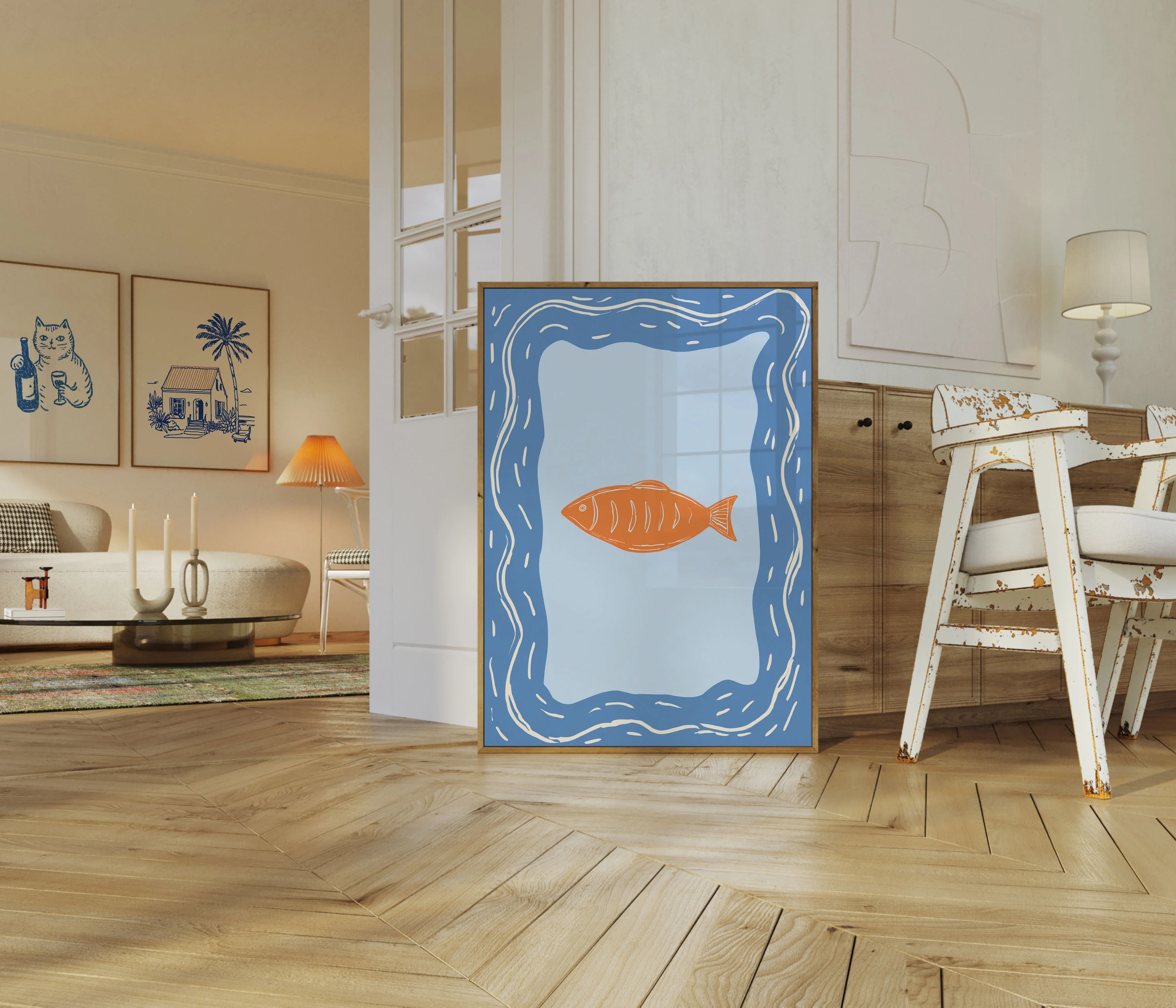 Orange Fish Swimming Poster - Image 5