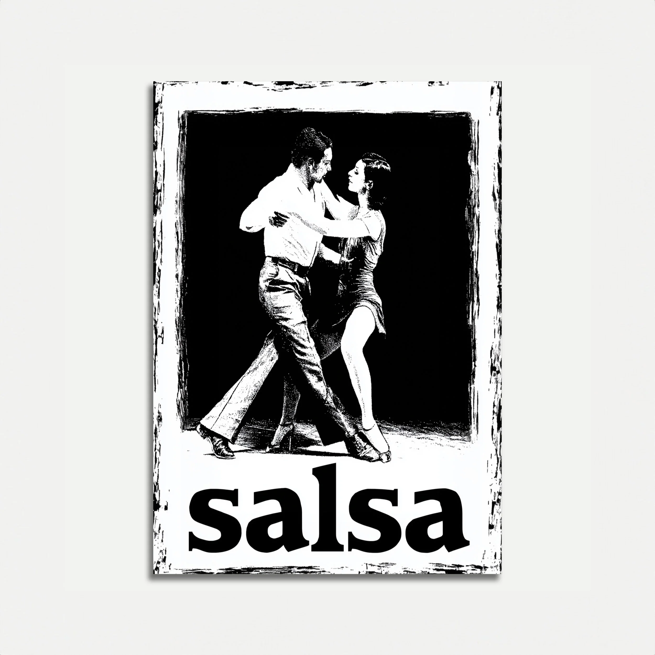 Passionate Salsa Dancing Poster