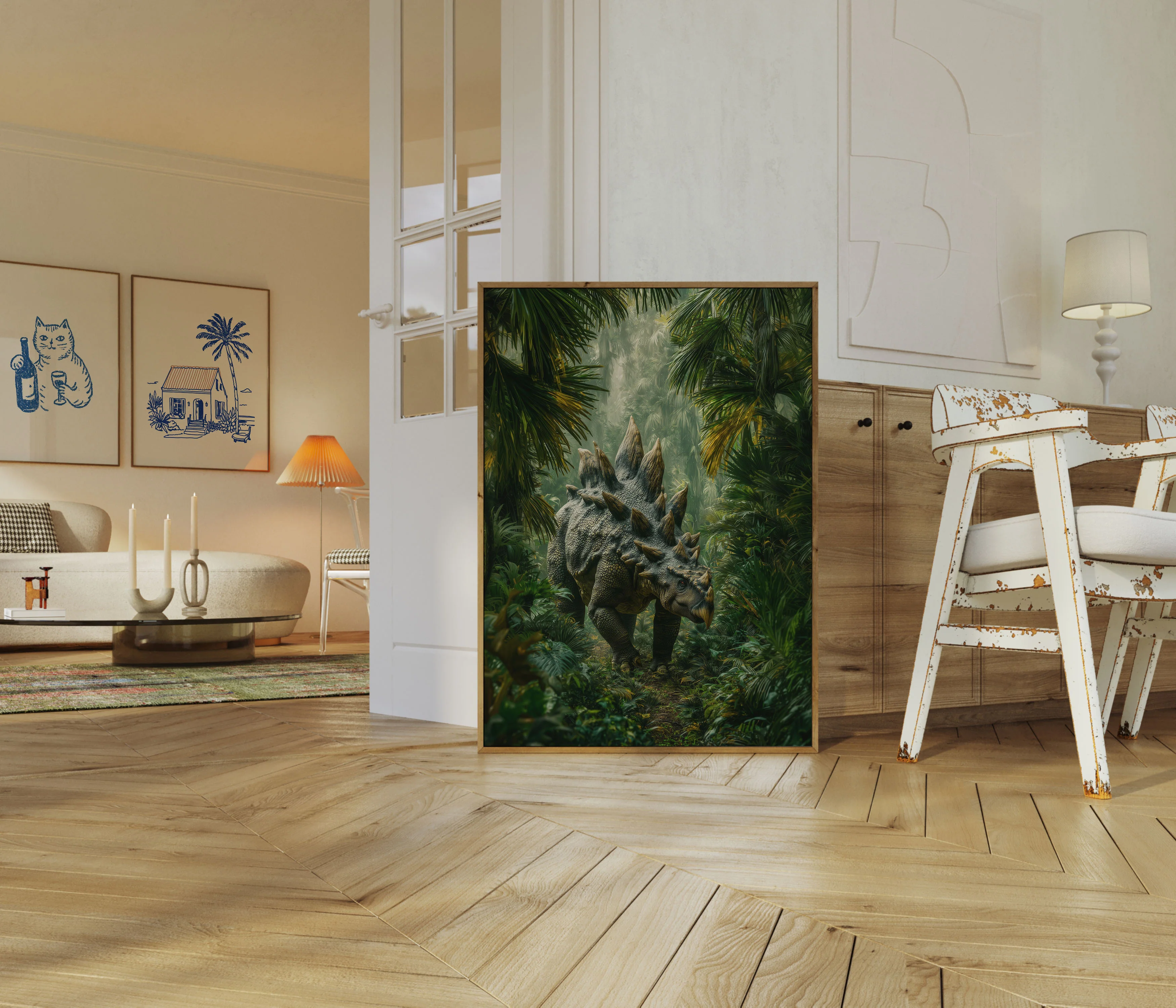 Prehistoric Stegosaurus Forest Poster - Image 5