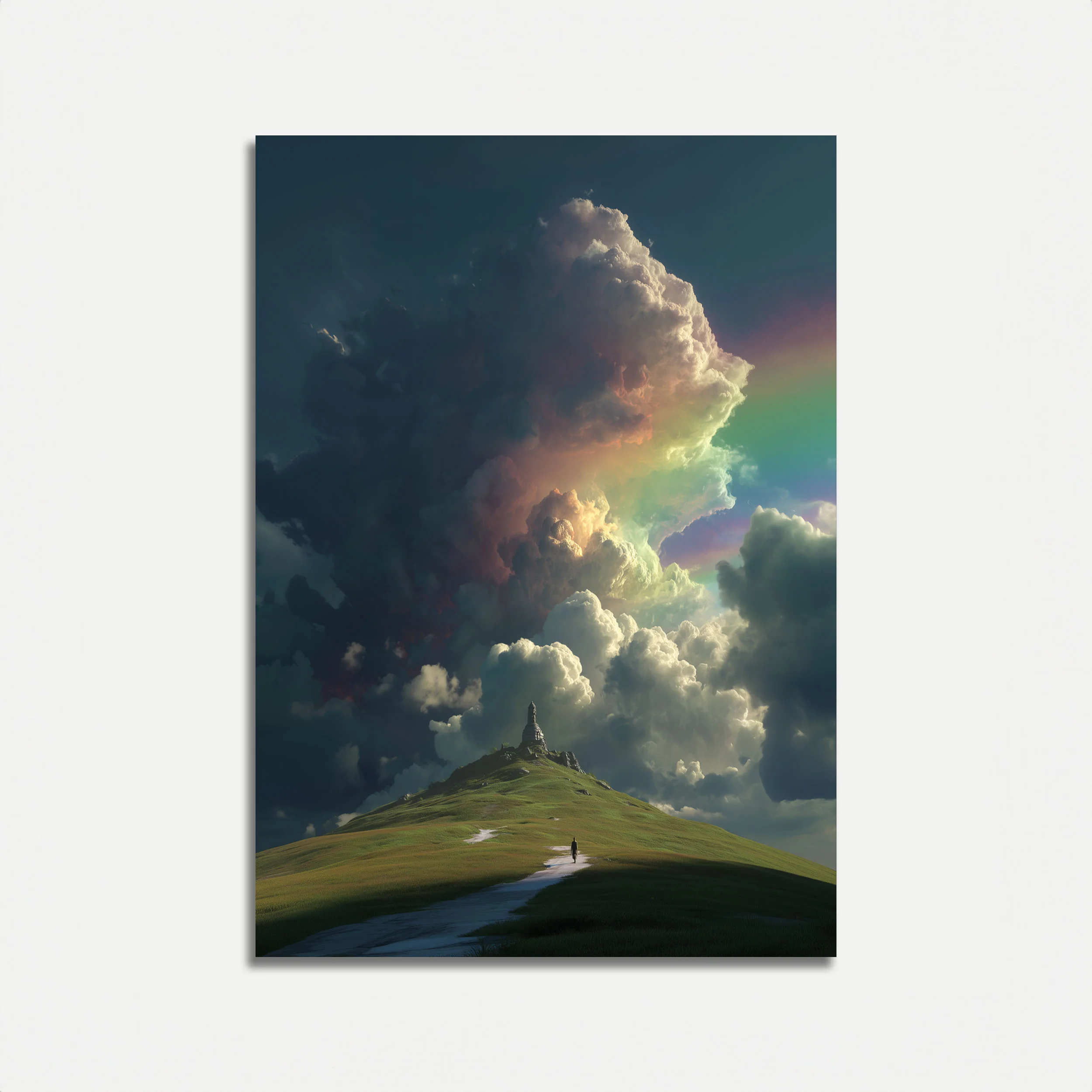 Rainbow Clouds Journey Poster