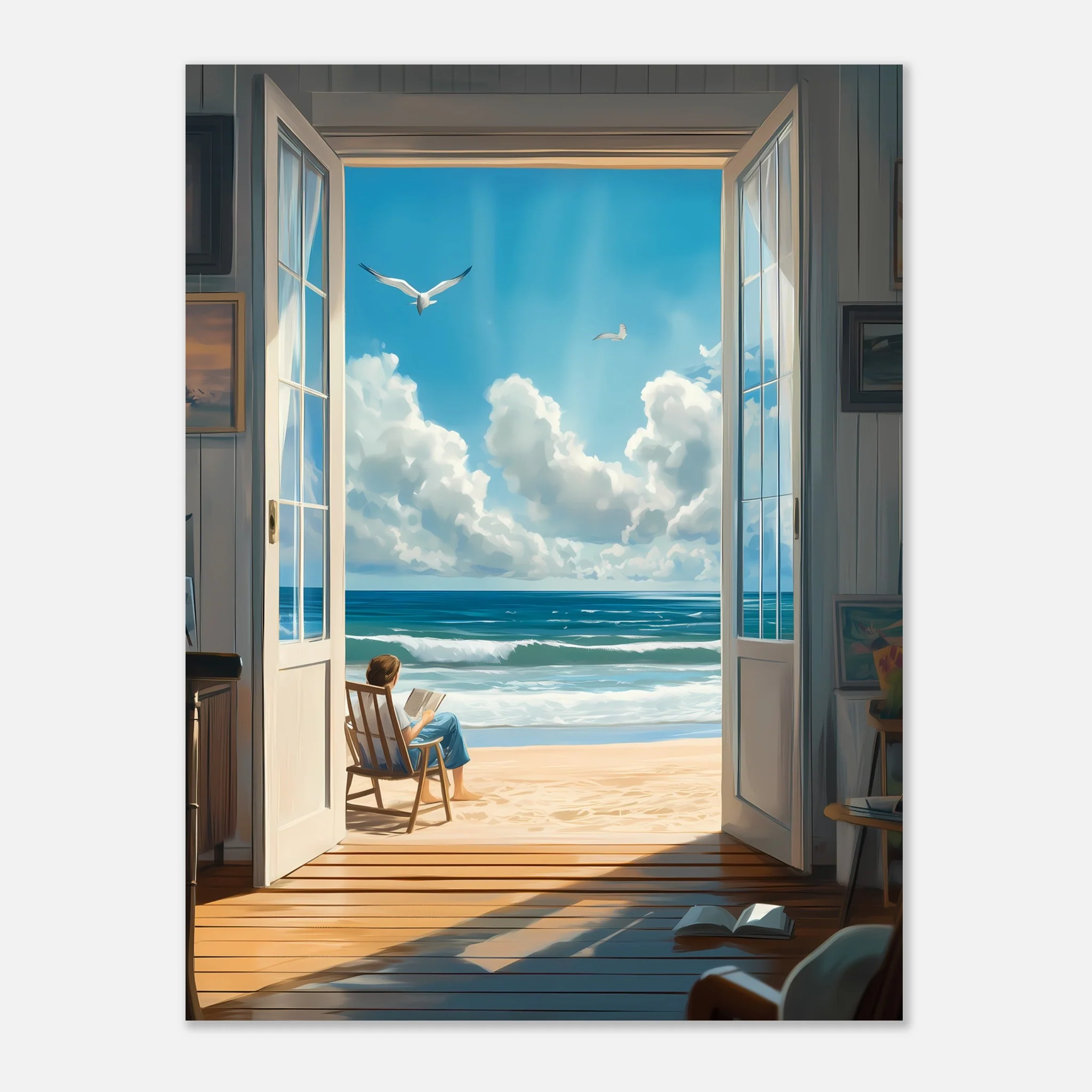 Reading by Shore – Poster - Image 25