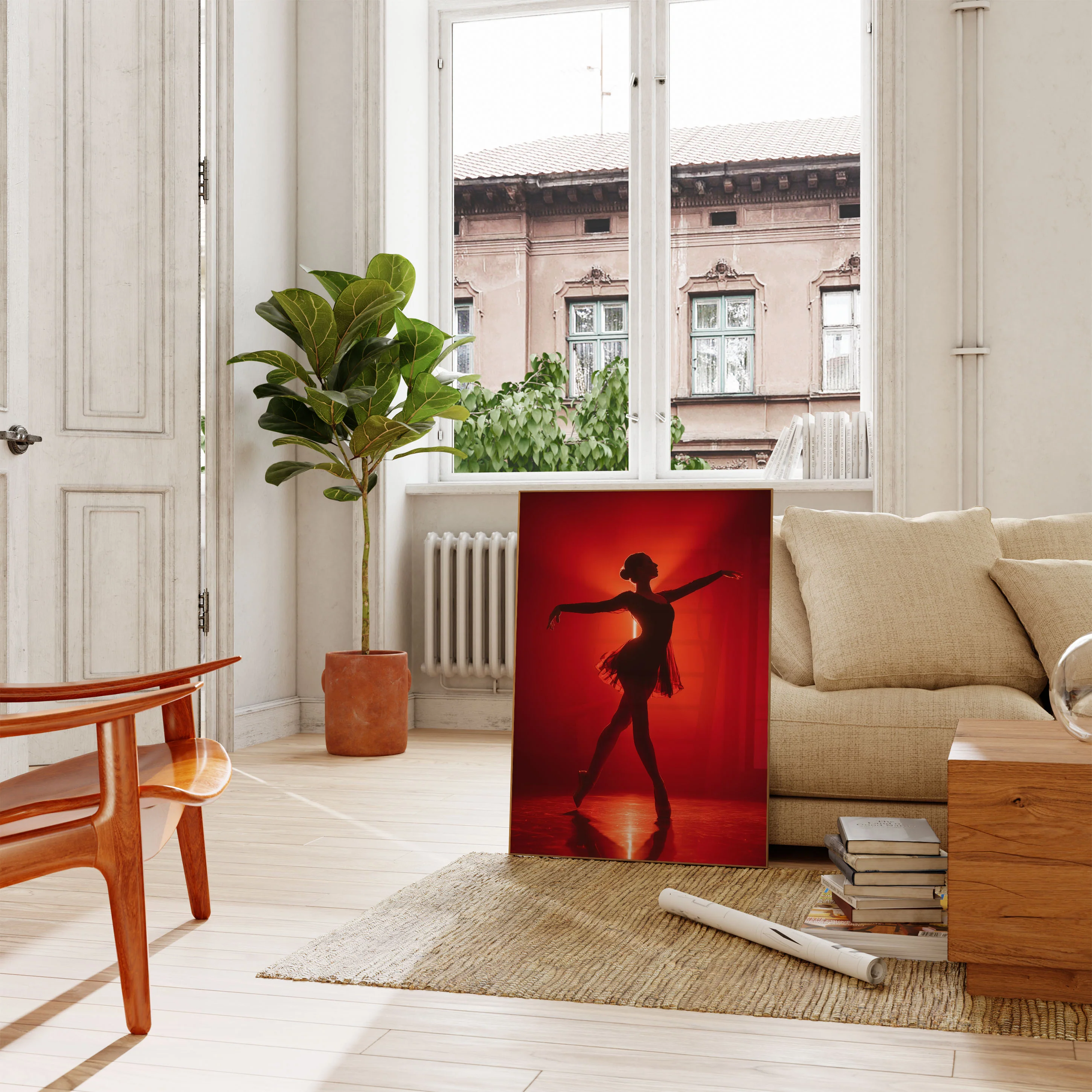 Red Passion Ballet Dance Poster - Image 2