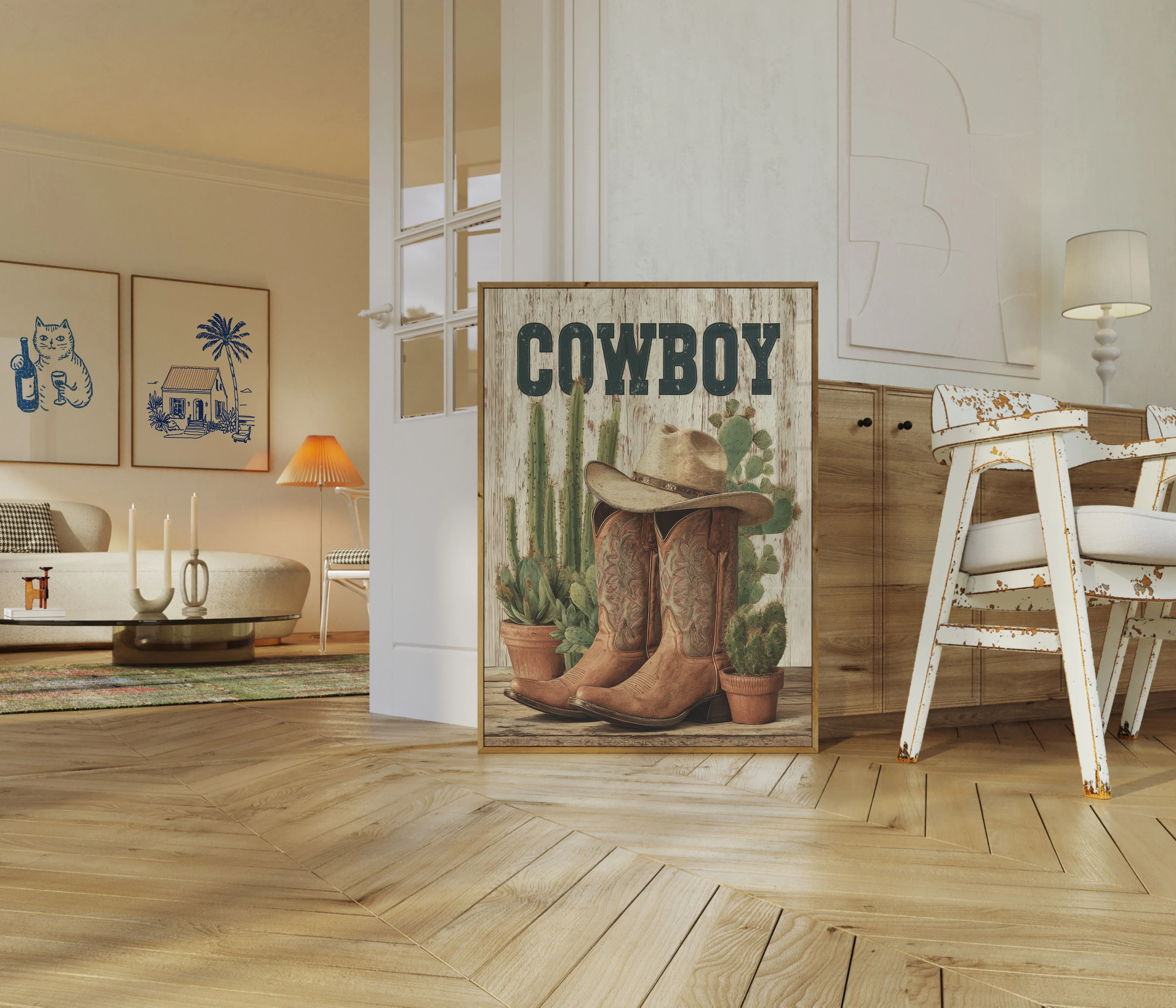 Rustic Cowboy Essentials Poster - Image 5