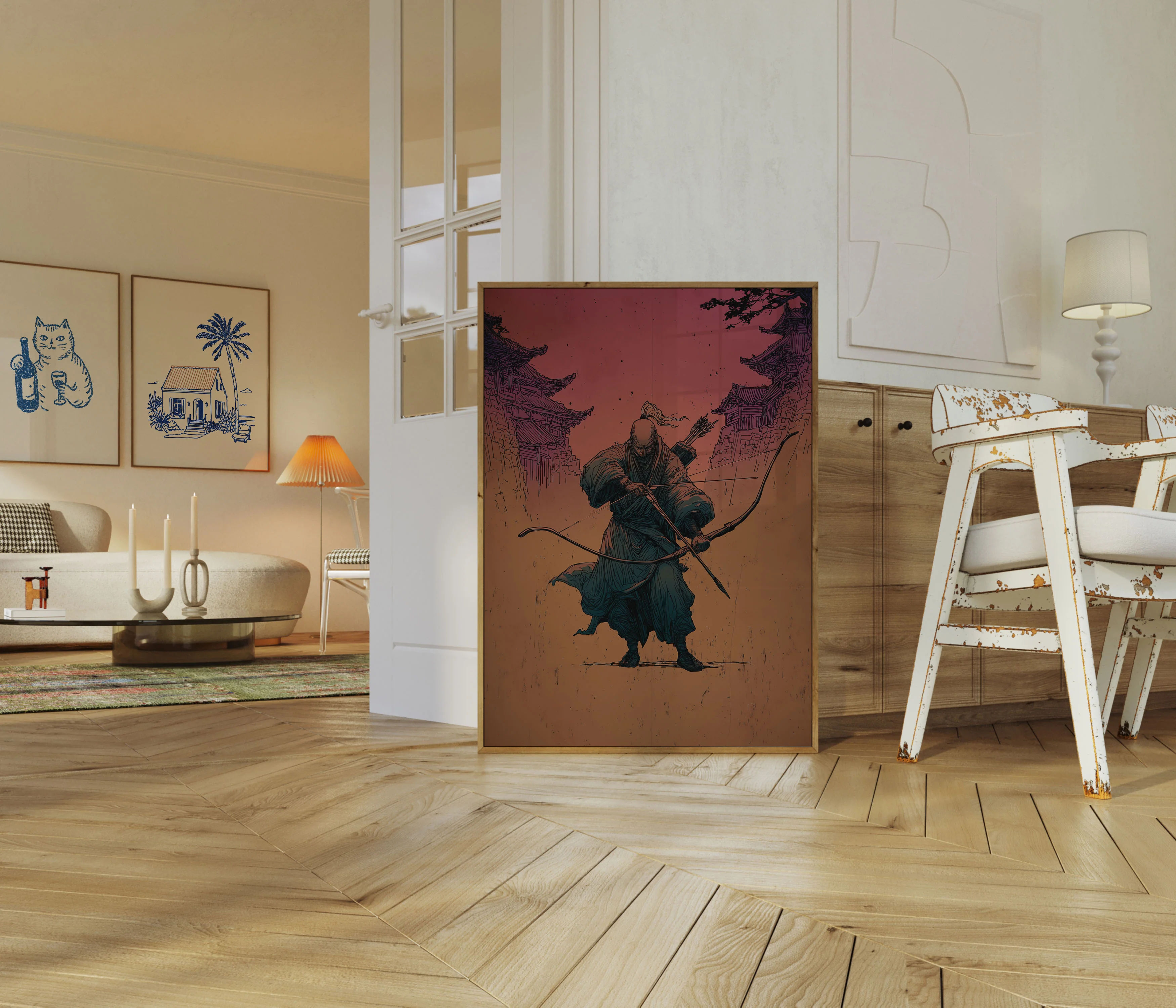 Samurai Archer in Ancient Japan Poster - Image 5