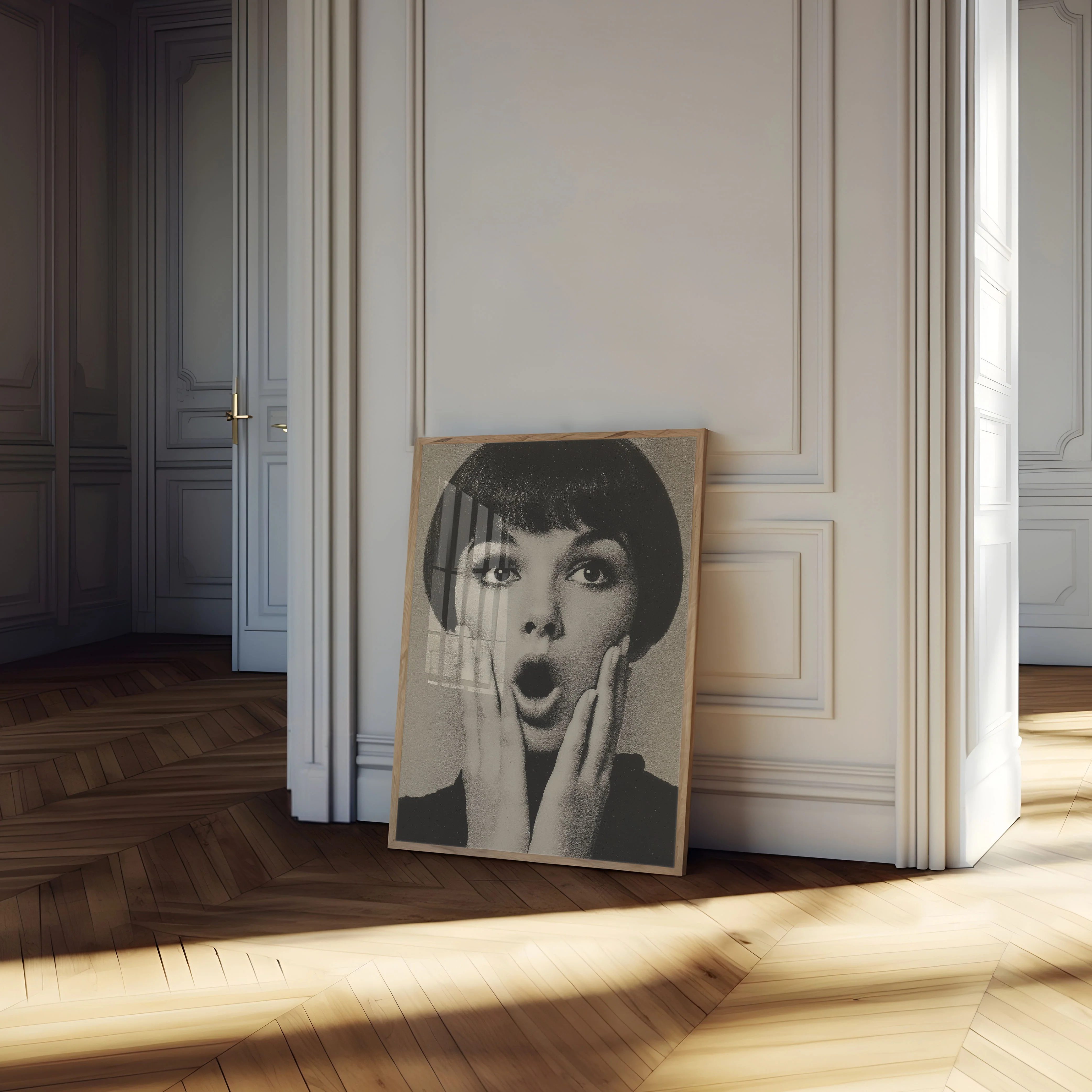 Shocked Expression Retro Poster - Image 3