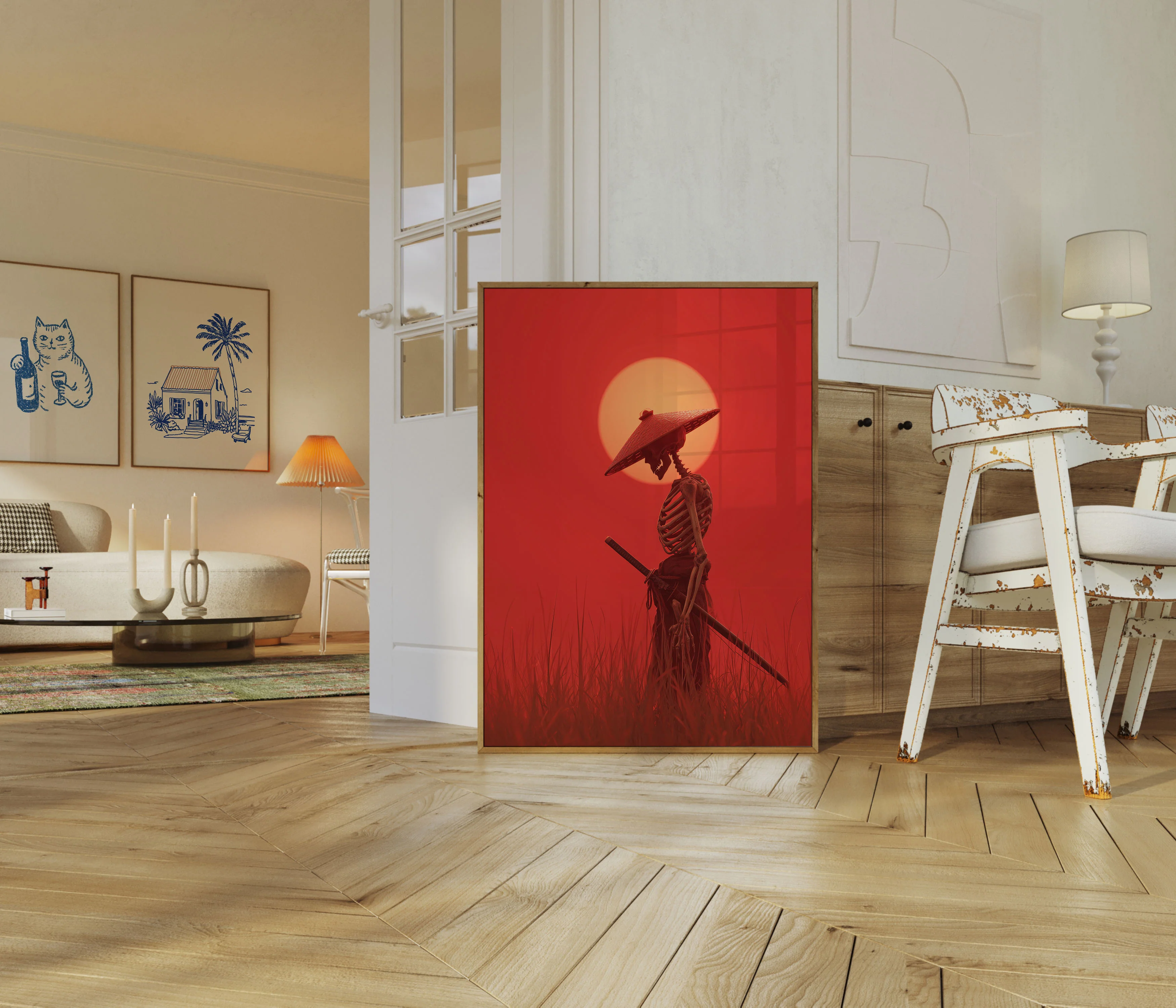 Skeleton Warrior Sunset Poster - Image 5