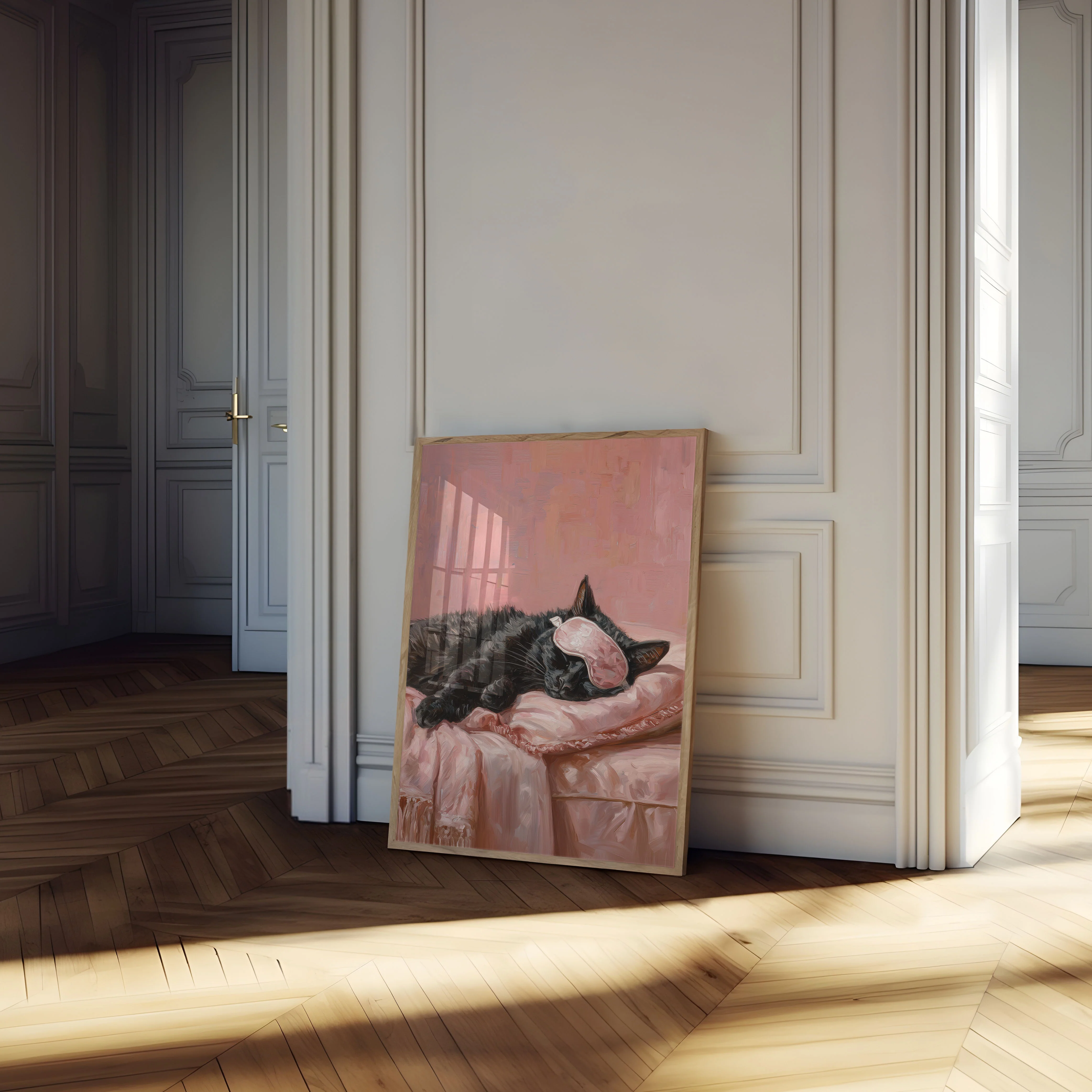 Sleeping Dreamy Cat Poster - Image 4