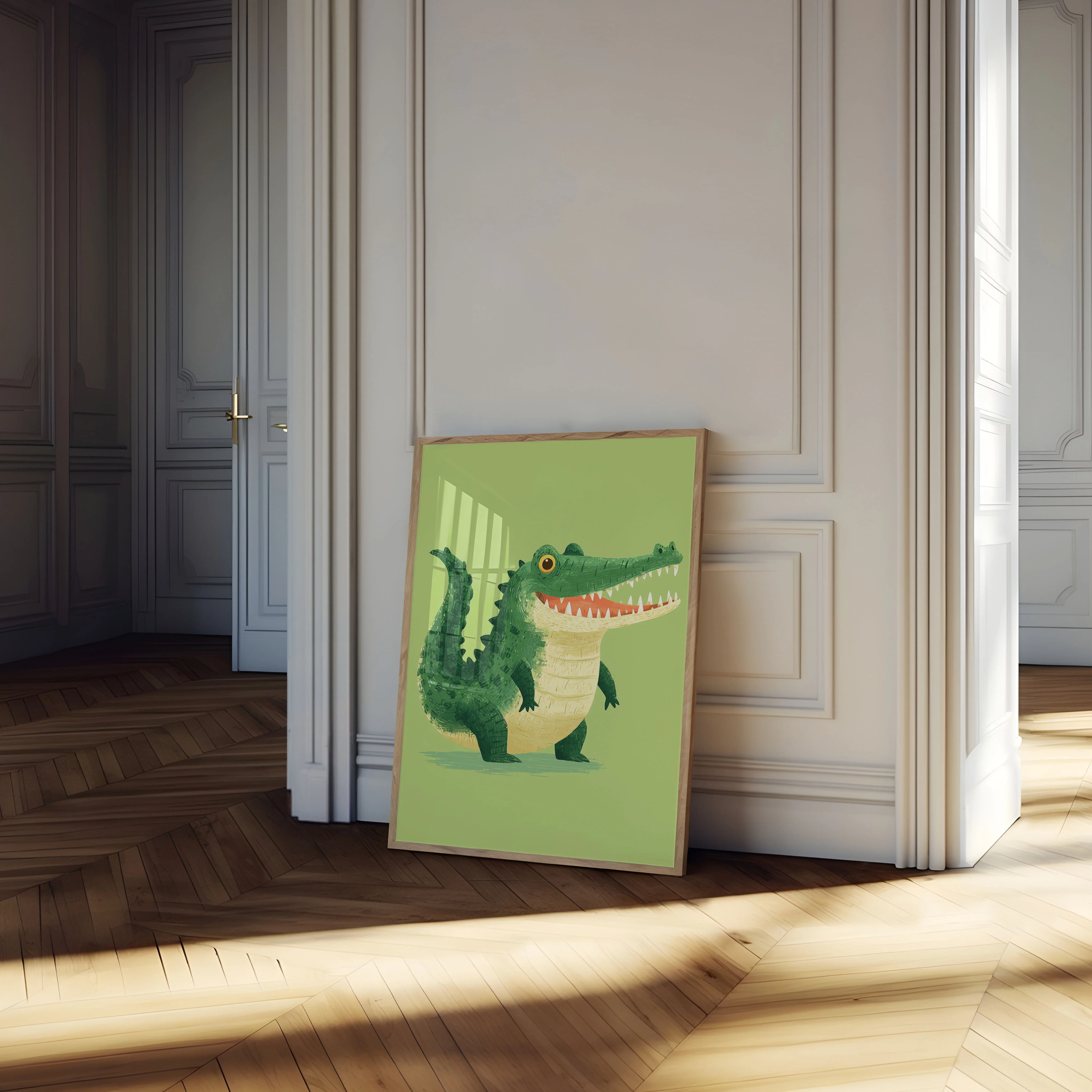 Smiling Crocodile Character Poster - Image 4