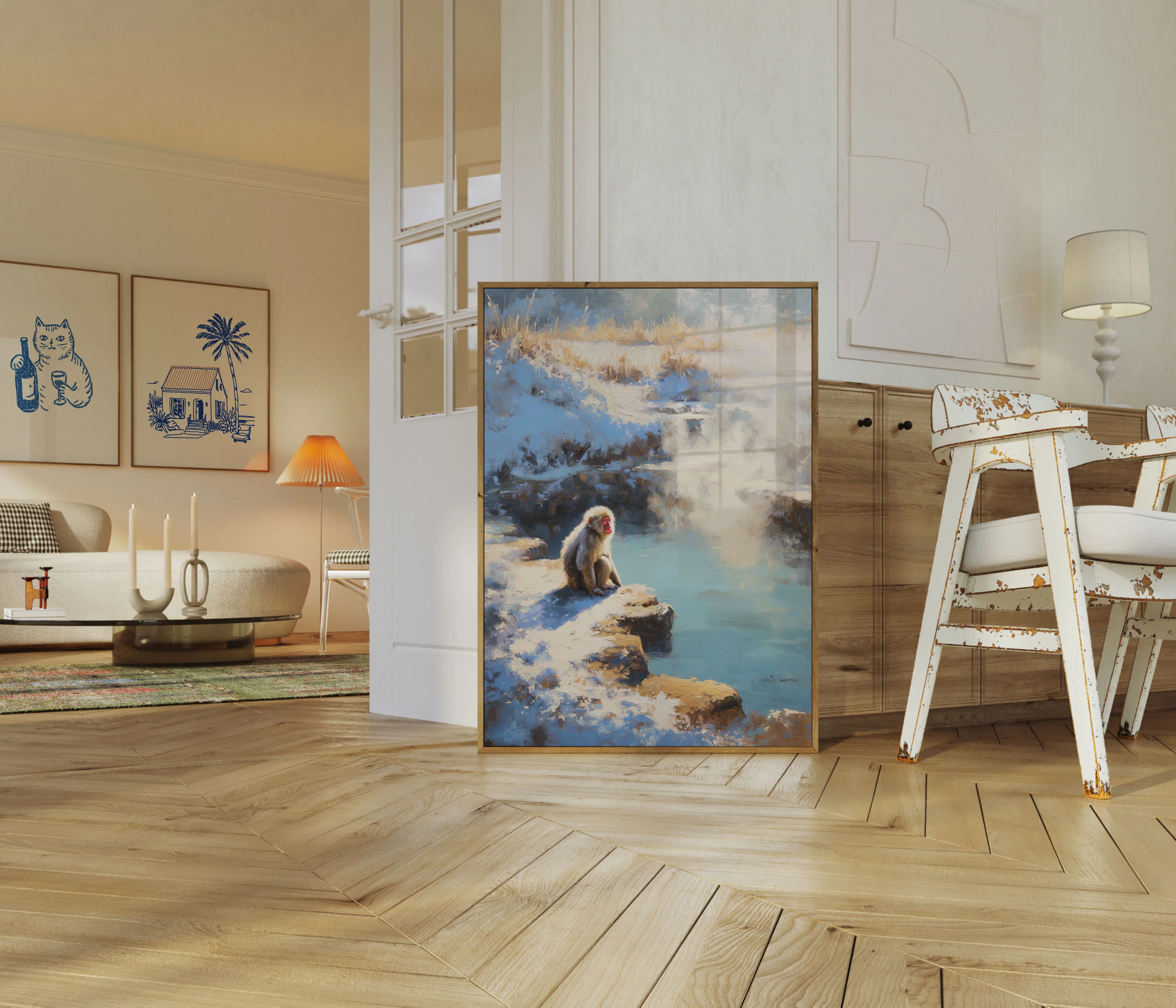 Snow Monkey Thermal Spring Poster - Image 5