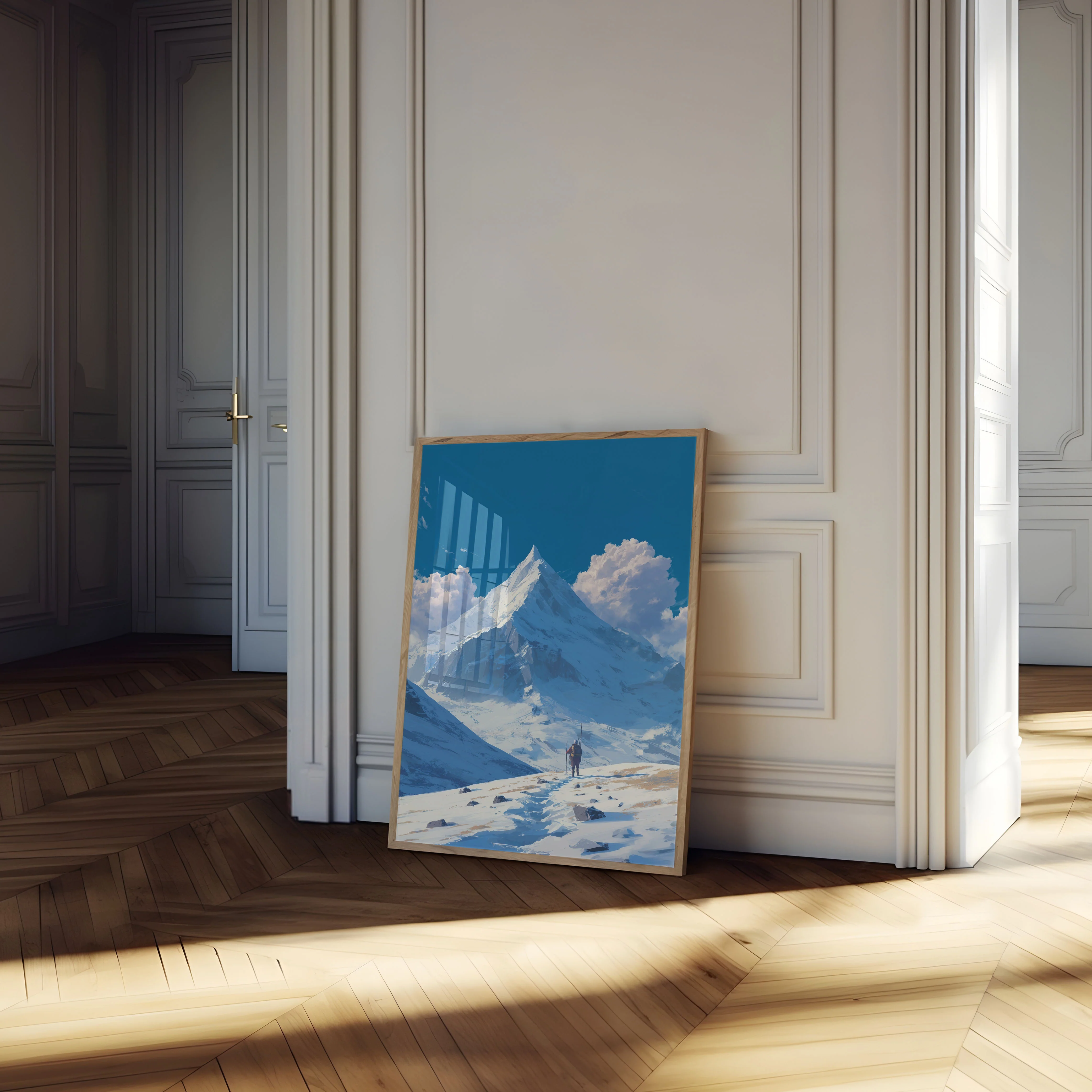 Solitary Mountain Ascent Poster - Image 4