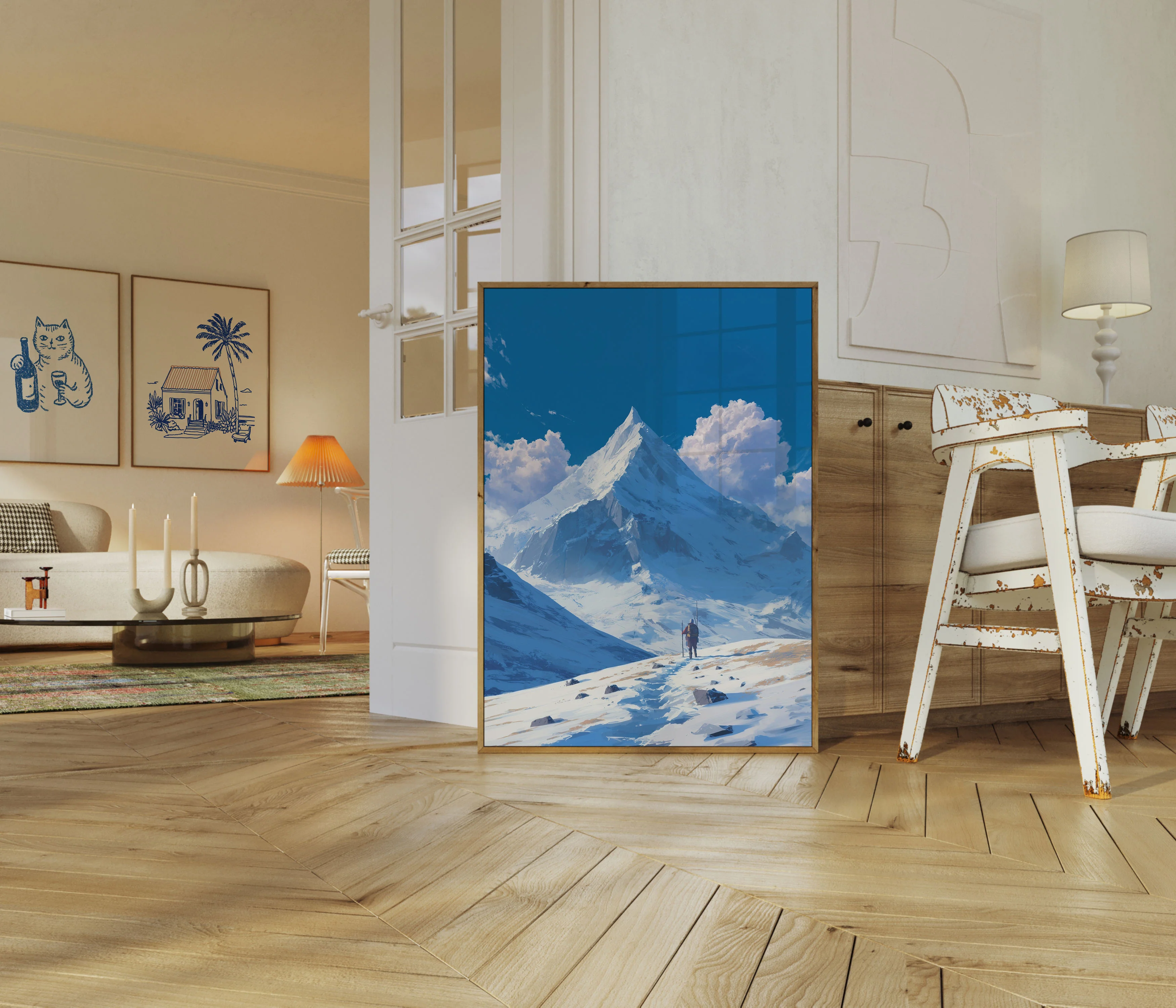 Solitary Mountain Ascent Poster - Image 5