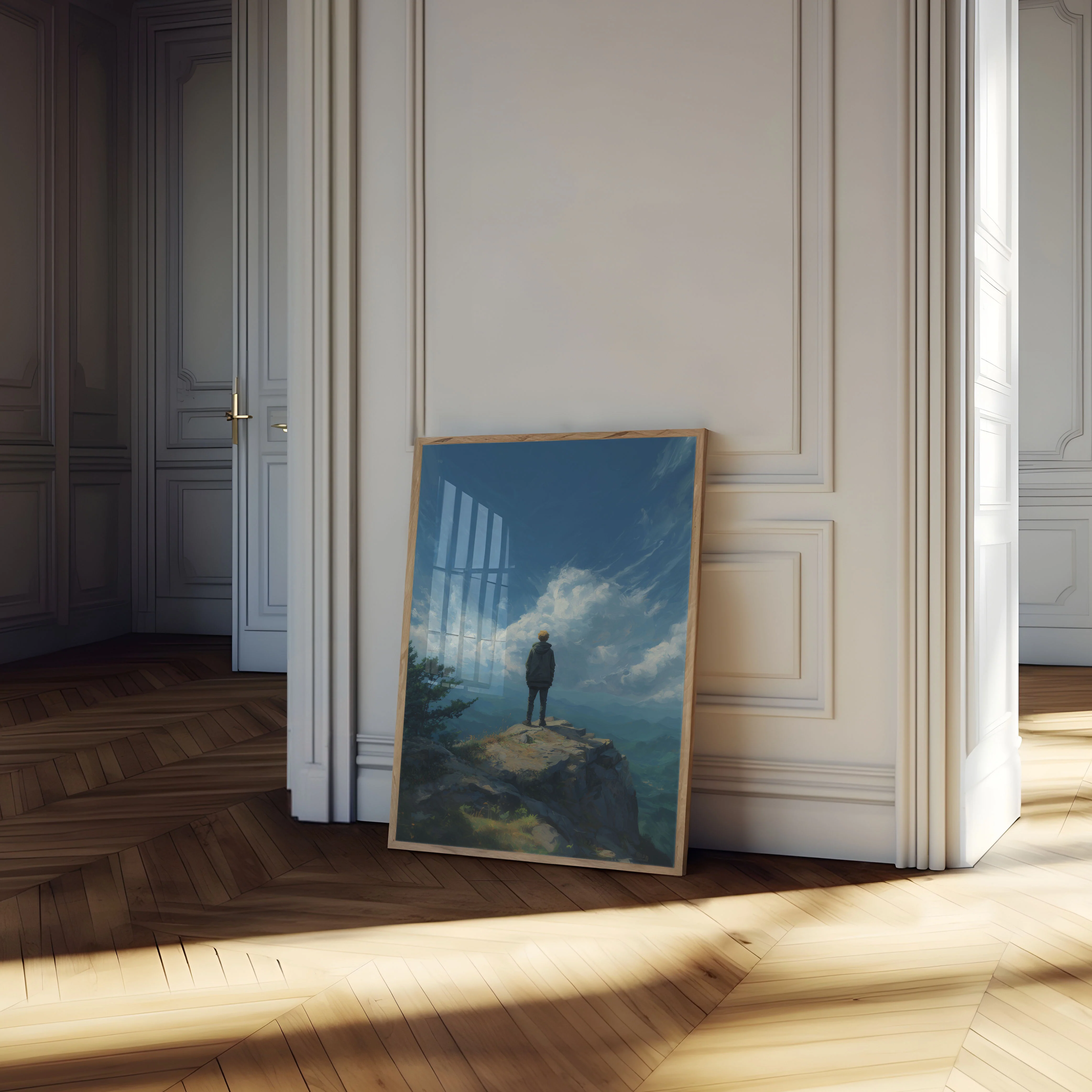 Solitude and Serenity Mountain Poster - Image 4