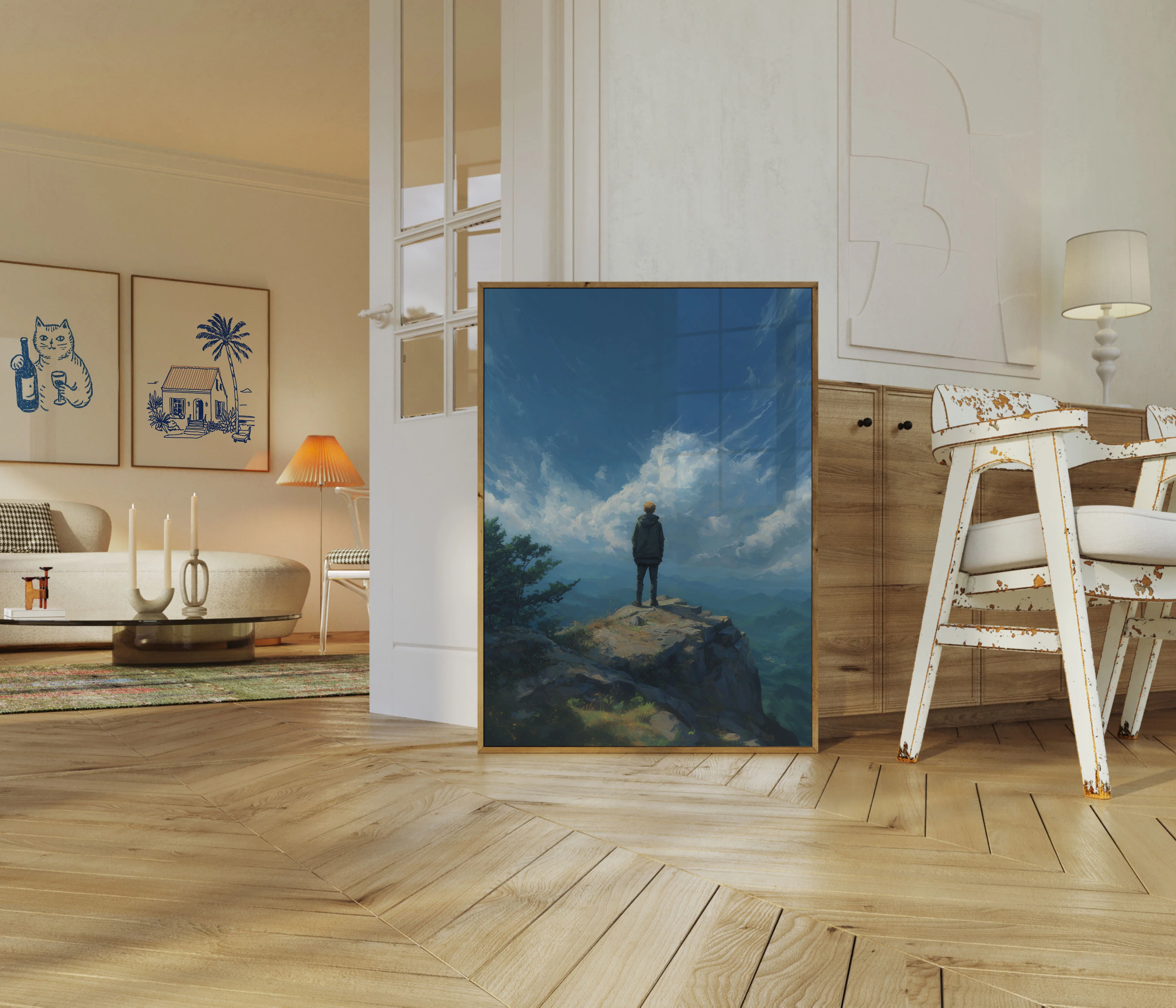 Solitude and Serenity Mountain Poster - Image 5