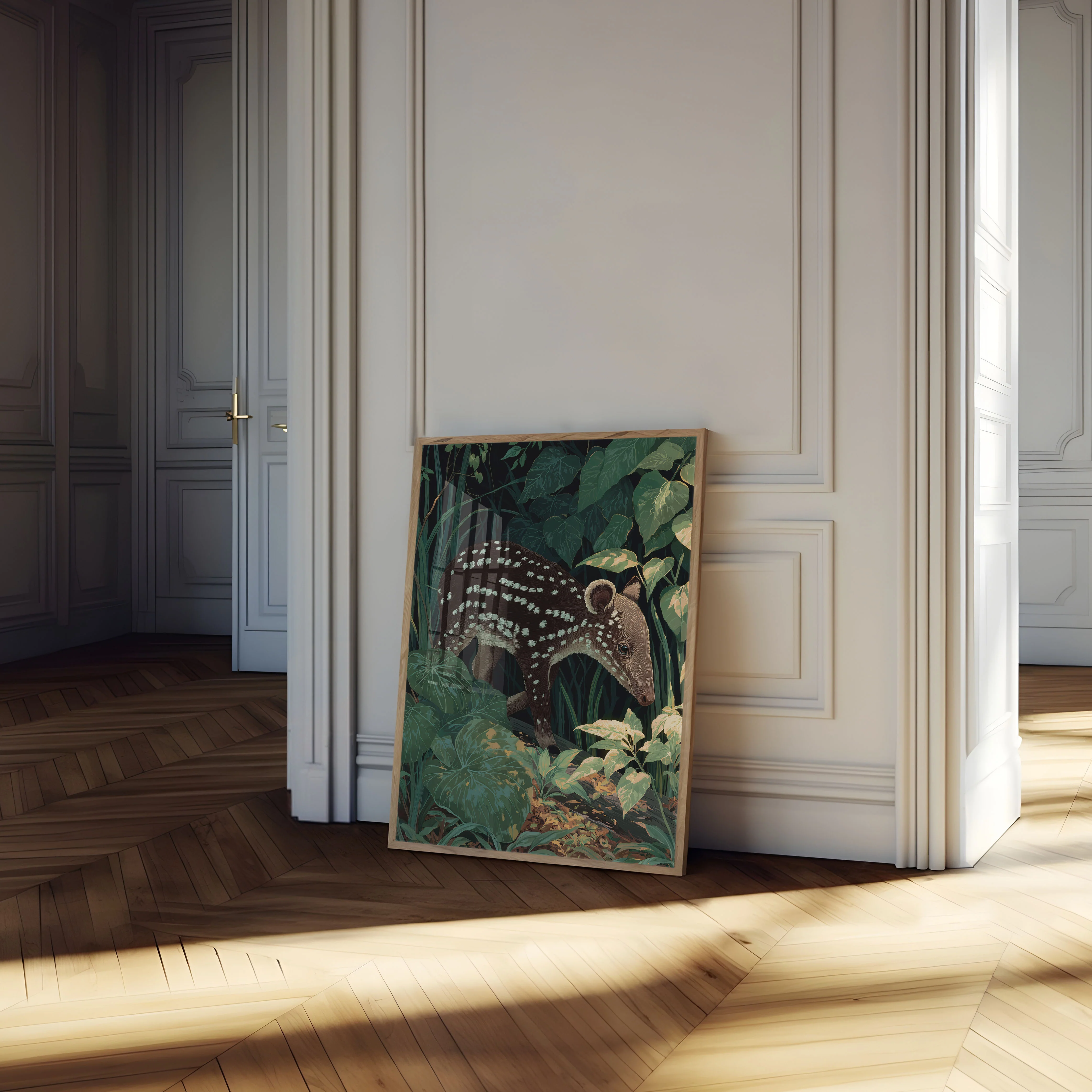 Spotted Deer in Lush Forest Poster - Image 4