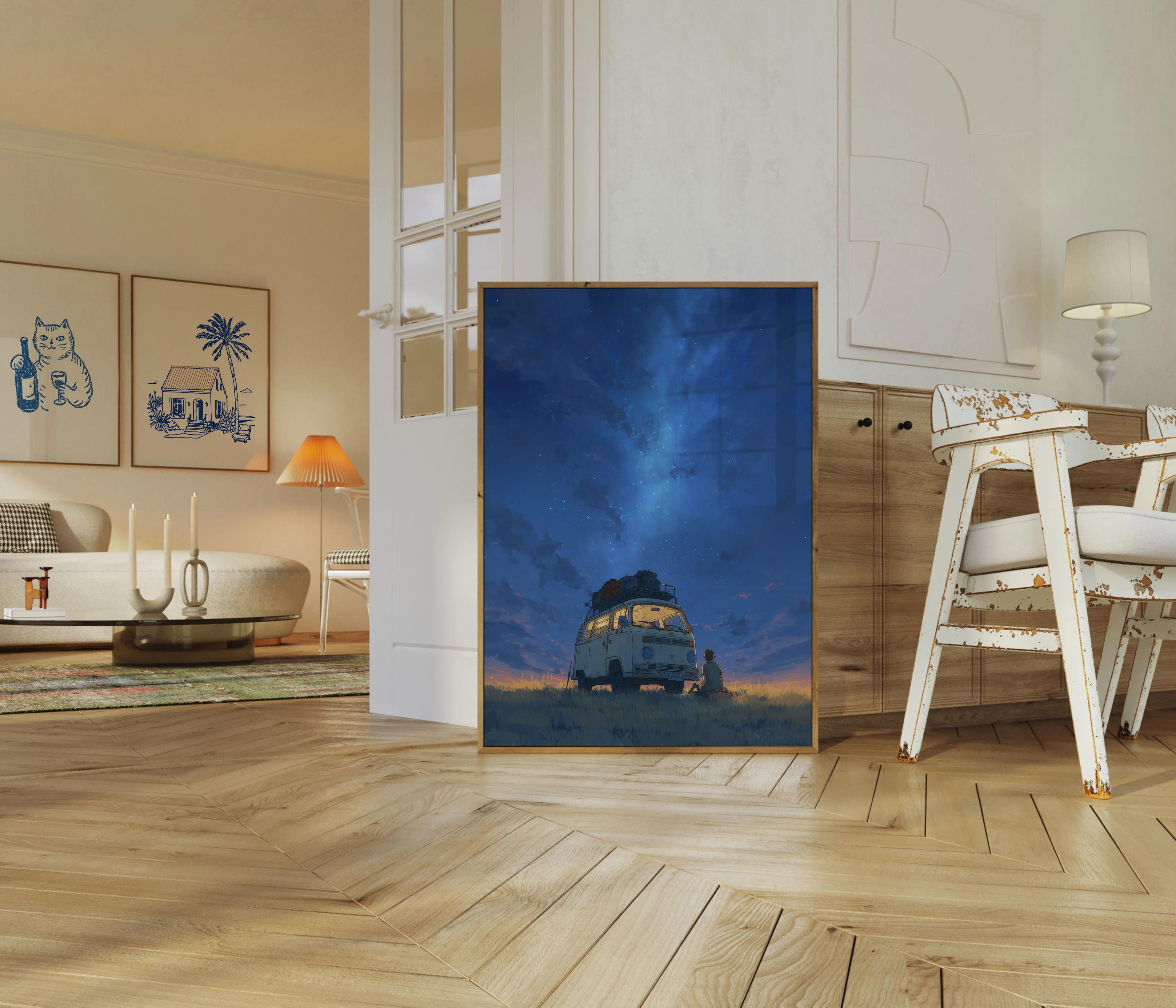 Starry Night Camper Poster - Image 5