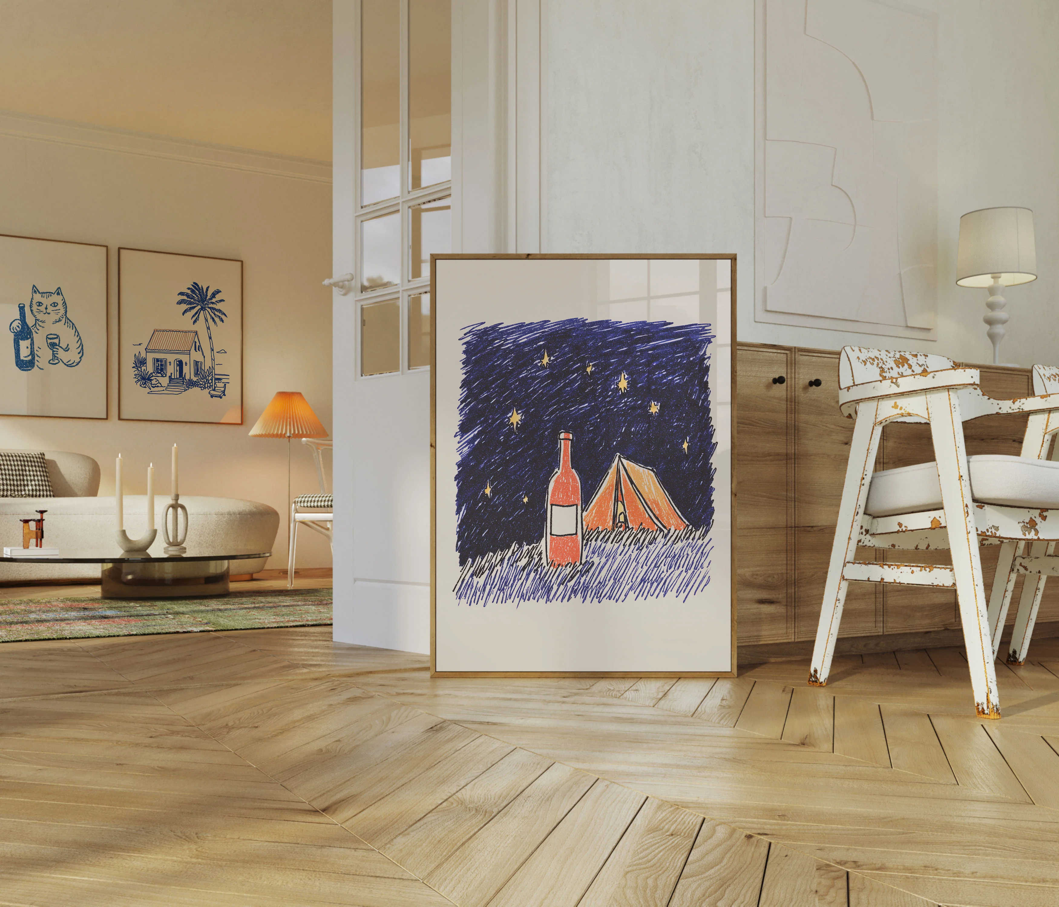 Starry Night Camping Poster - Image 5
