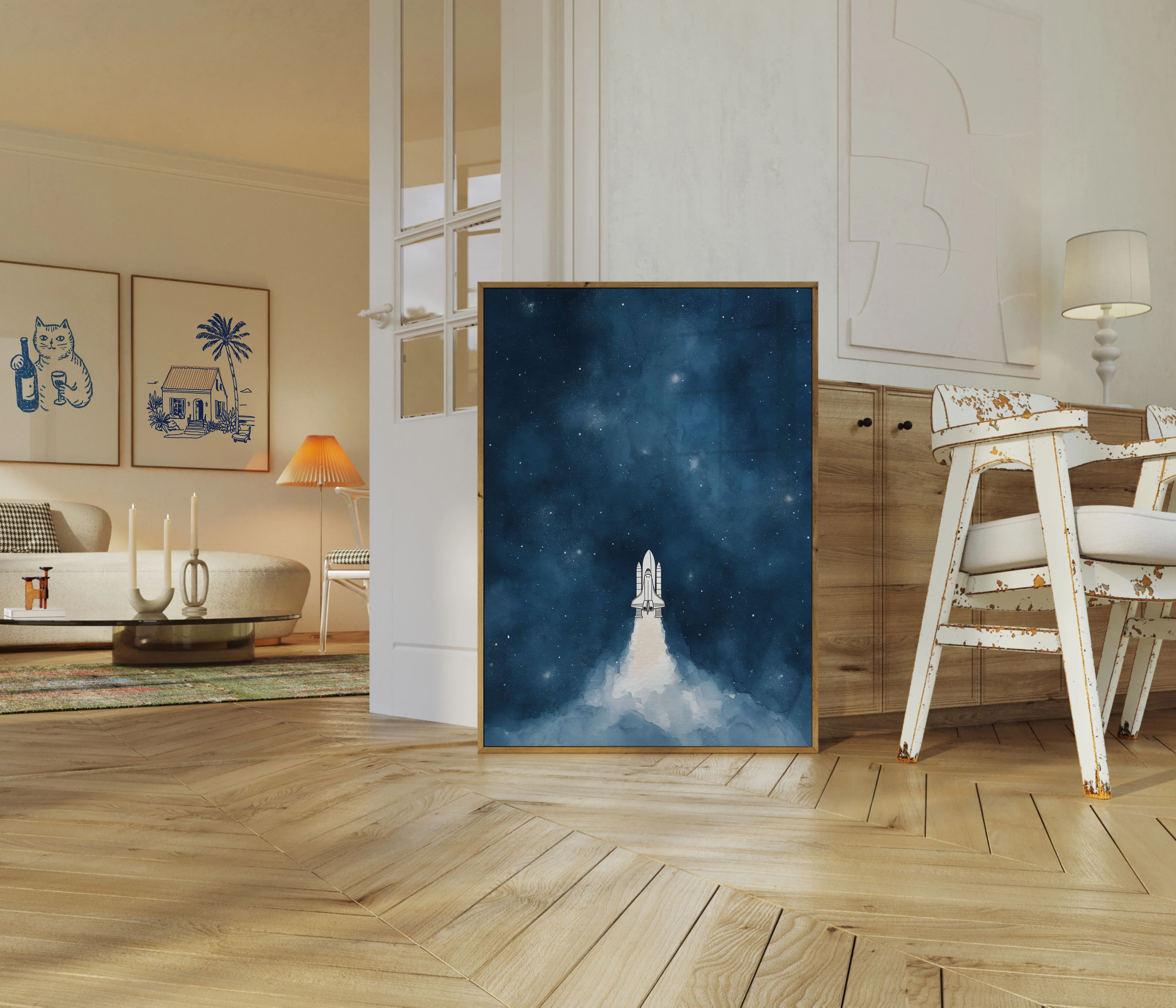Stellar Space Shuttle Launch Poster - Image 5